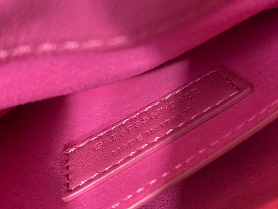 Saint Laurent Le 5 à 7 Soft Hobo Bag in Quilted Pink Leather