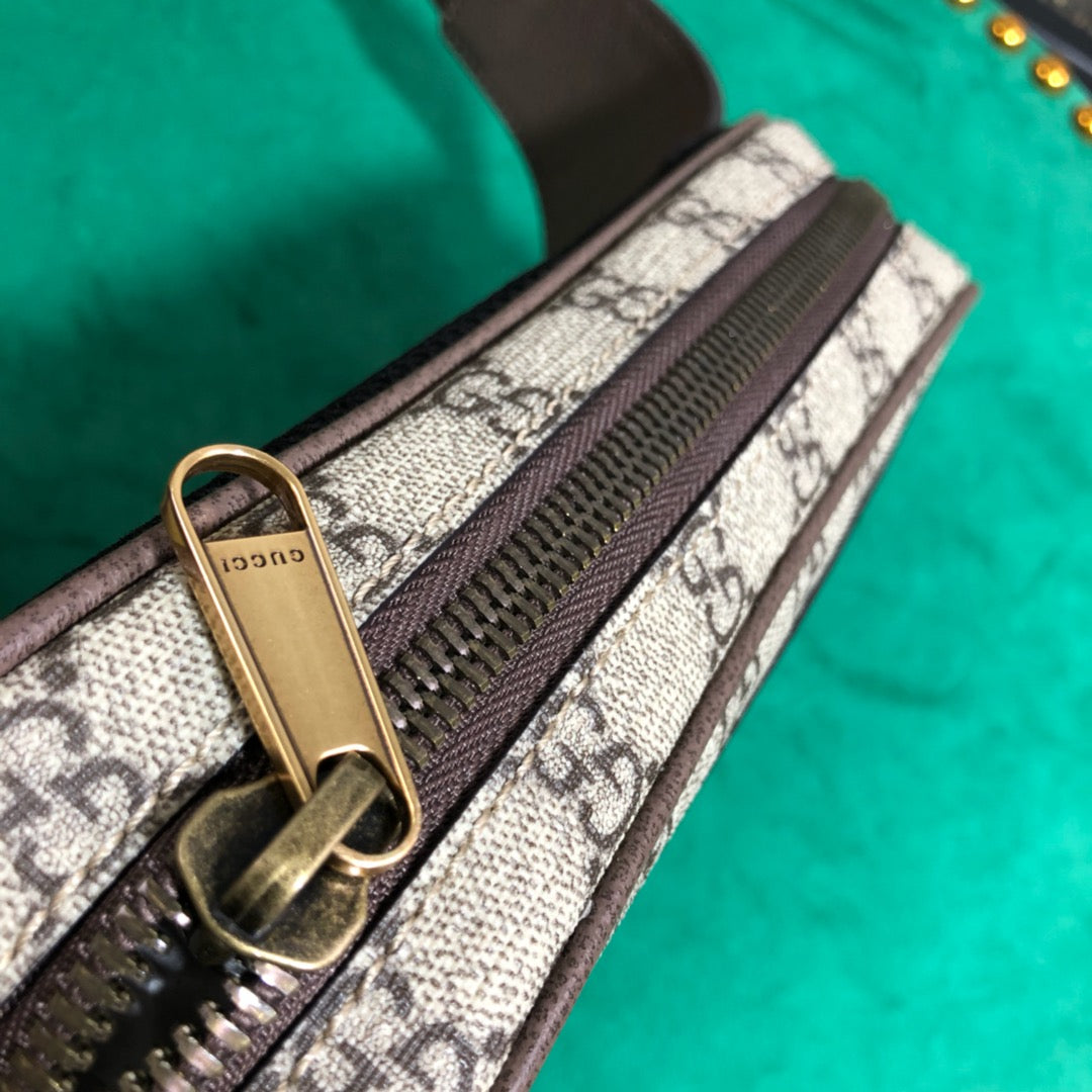 Gucci Ophidia Small Belt Bag in GG Supreme Canvas with Web Detail