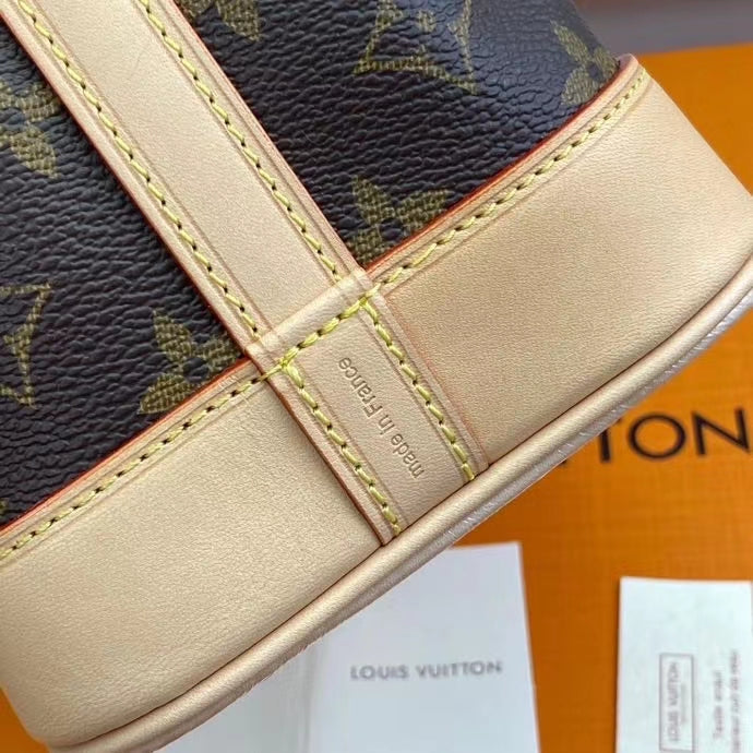 Louis Vuitton Nano Noé Monogram Canvas Crossbody Bucket Bag