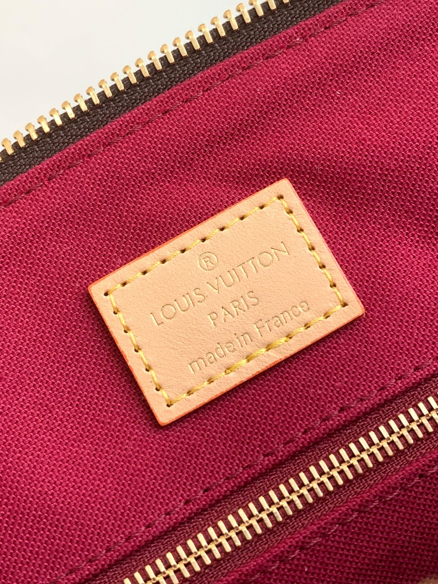 Louis Vuitton Classic Brown Monogram Print Satchel Bag with Shoulder Strap