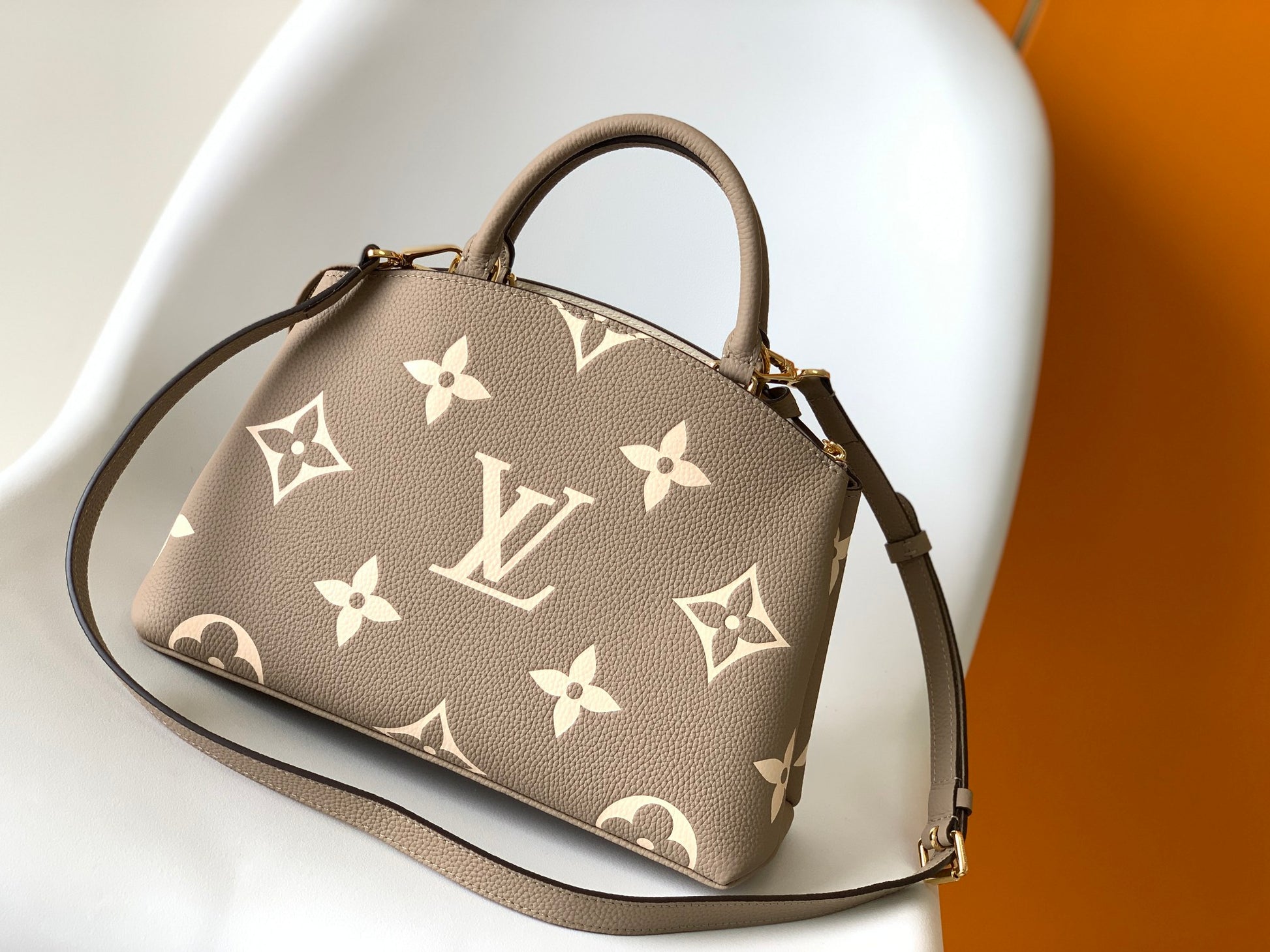 Louis Vuitton Rivoli PM Monogram Empreinte Leather Bag - Turtledove