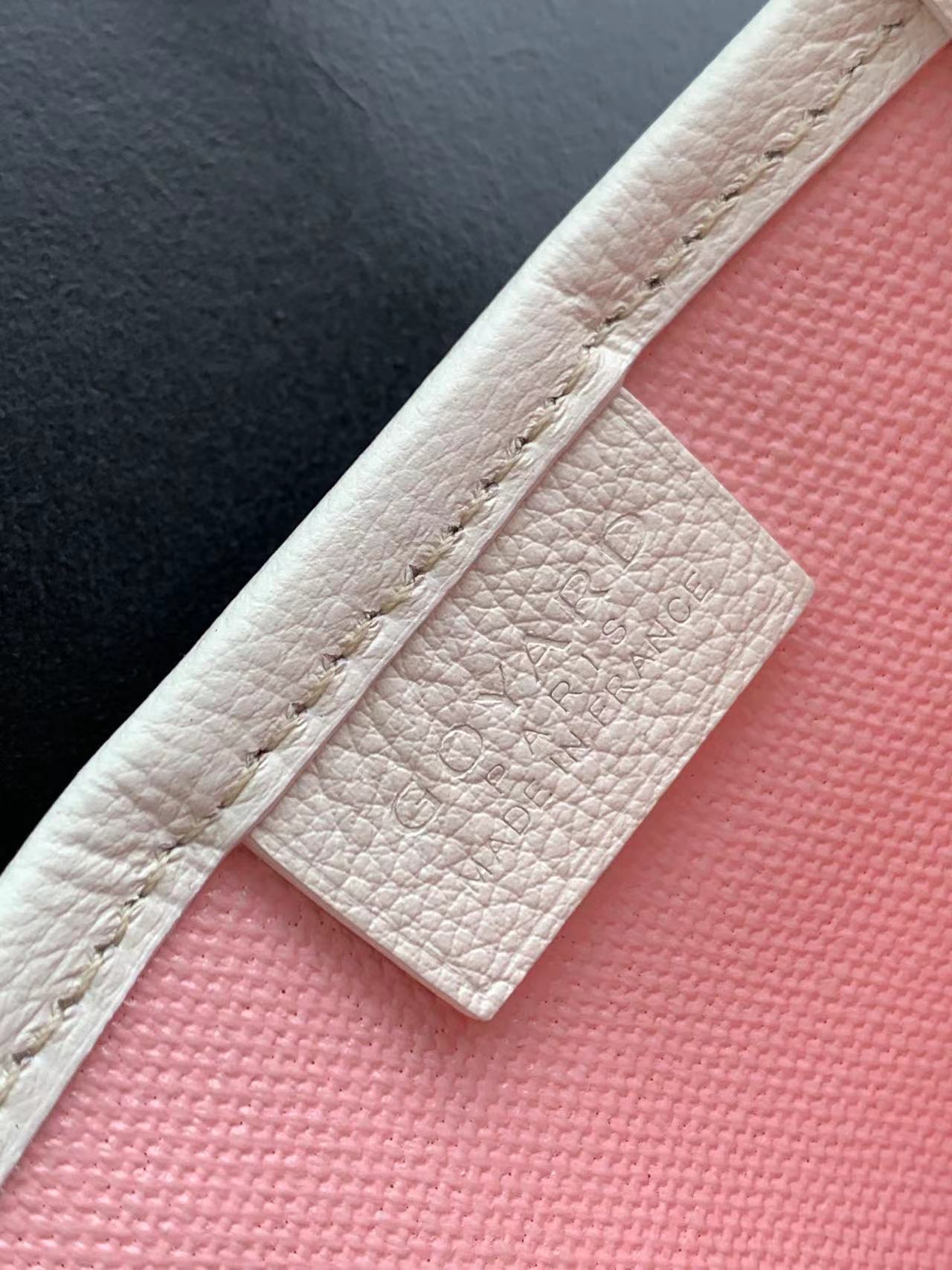 Gogy Small Off-White Canvas Mini Tote Crossbody Bag with Red Logo