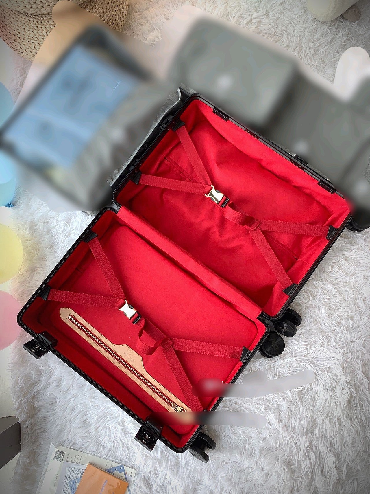 Dark Galaxy Starry Print Hardside Rolling Spinner Suitcase