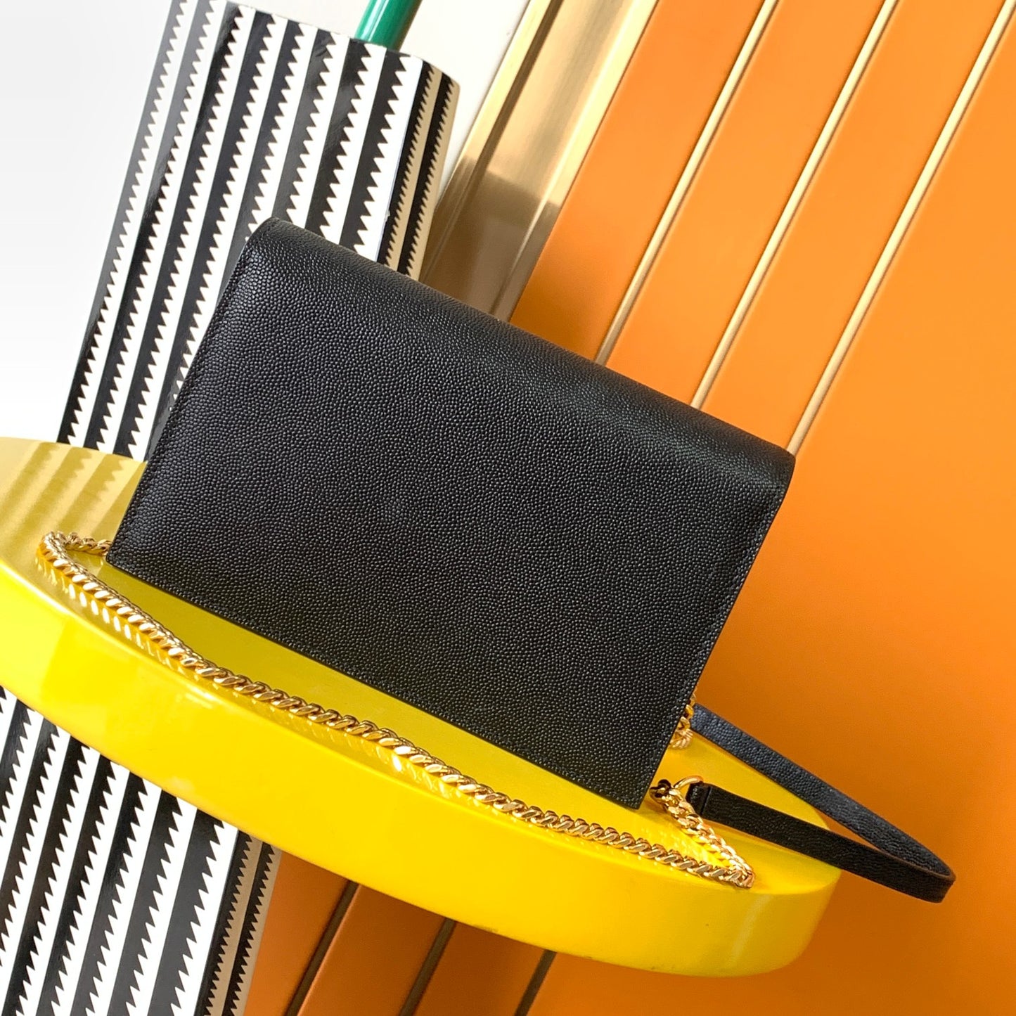 Saint Laurent Kate Small Tassel Bag - Black Grain de Poudre Leather