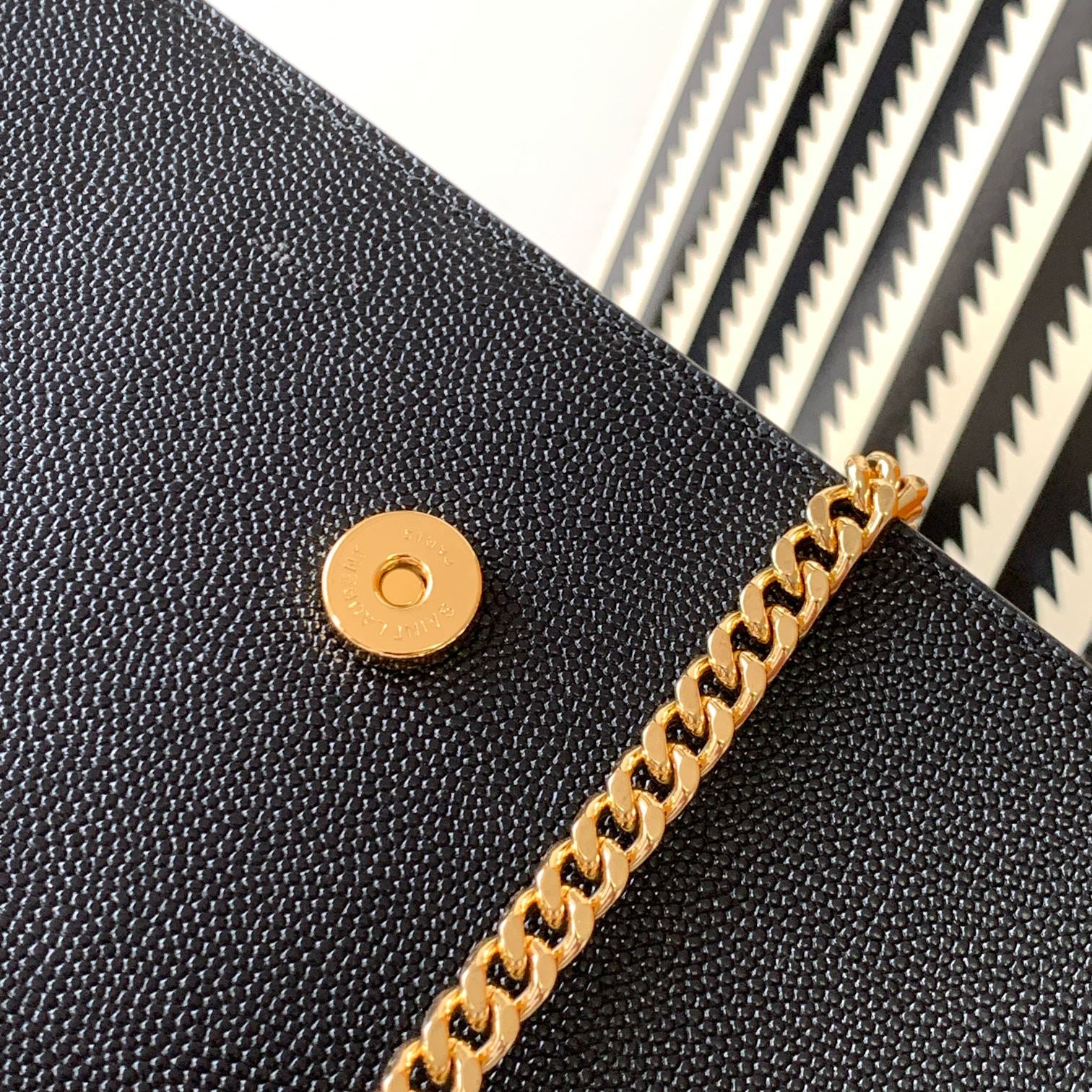 Saint Laurent Kate Small Tassel Bag - Black Grain de Poudre Leather