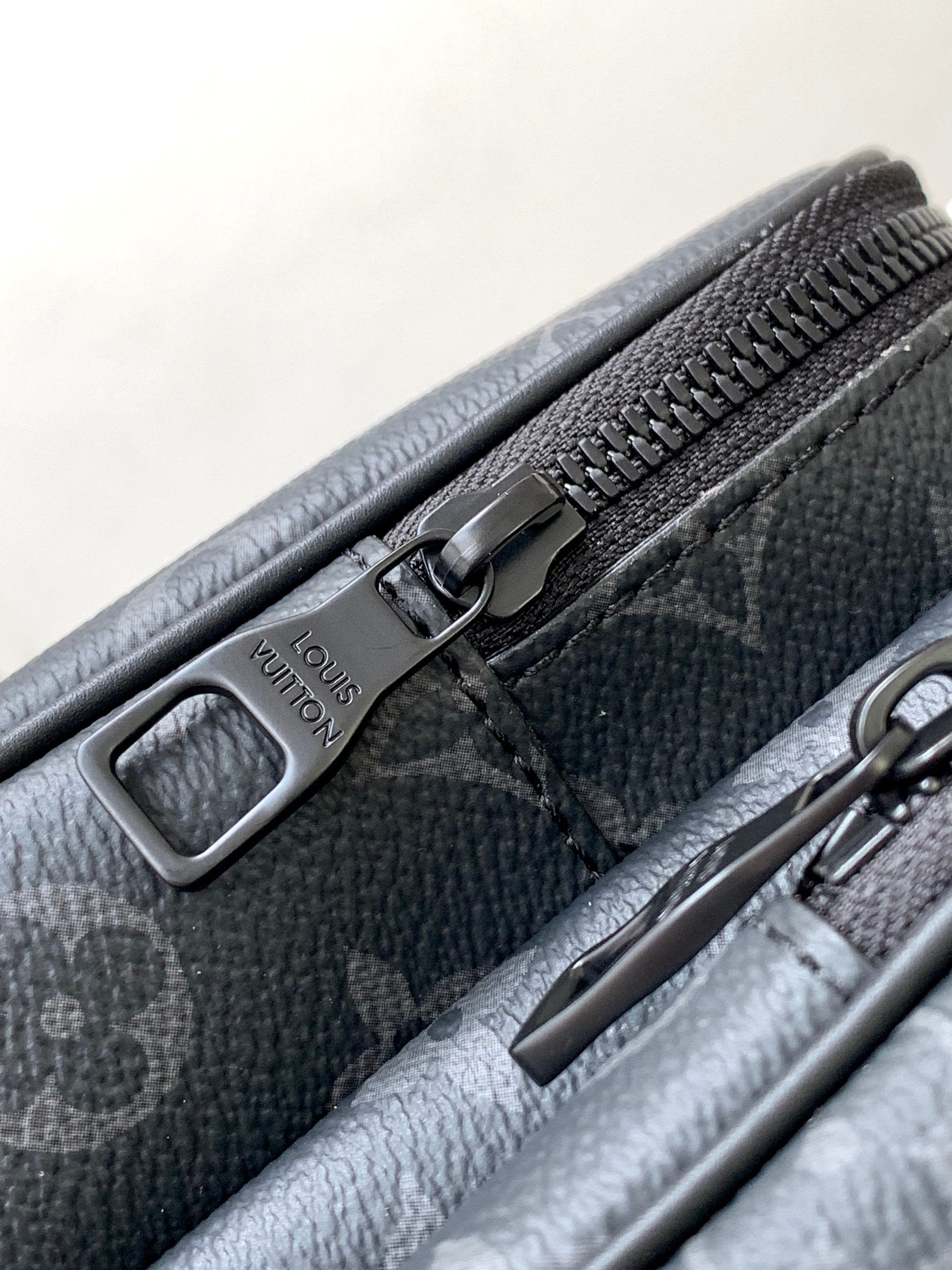Louis Vuitton Luxury Dark Grey Monogram Printed Utility Leather Backpack