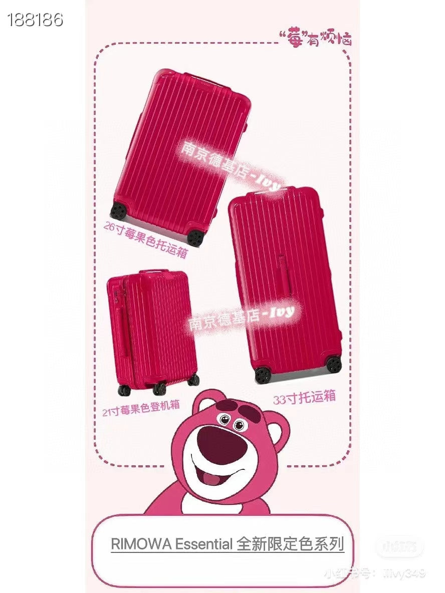 Vibrant Glossy Red Hard Shell Spinner Suitcase for Travel
