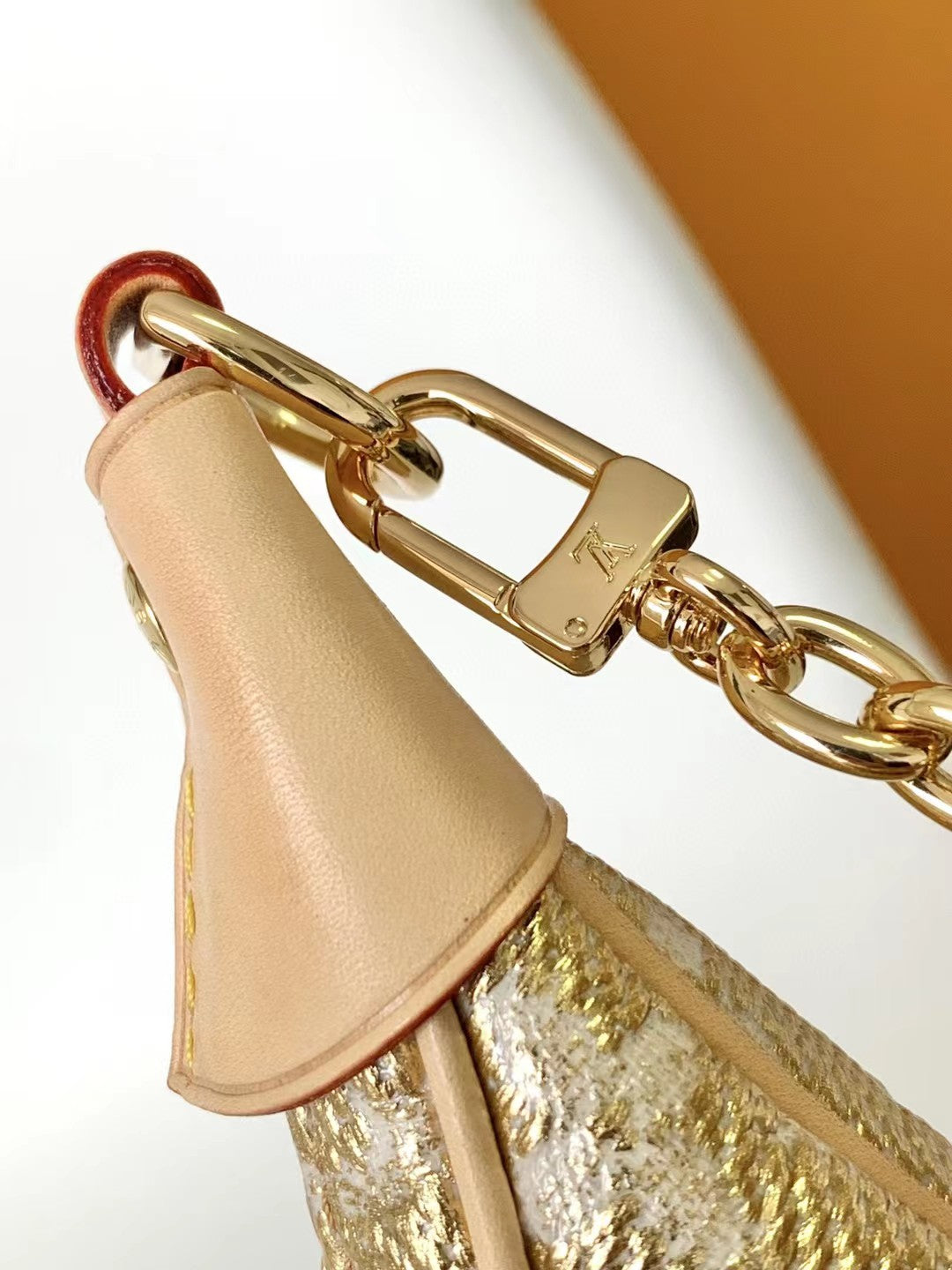 Louis Vuitton Monogram Empreinte Loop Bag - Beige Crescent Handbag