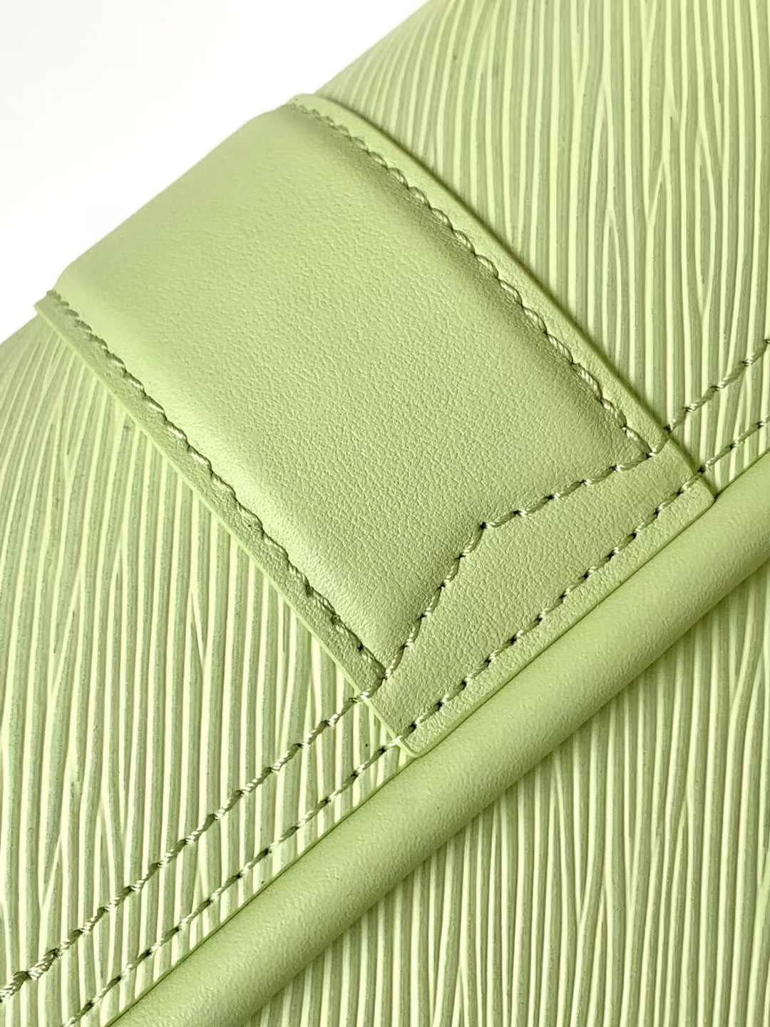Louis Vuitton Pastel Lime Green Leather Mini Top Handle Handbag with Gold Lock