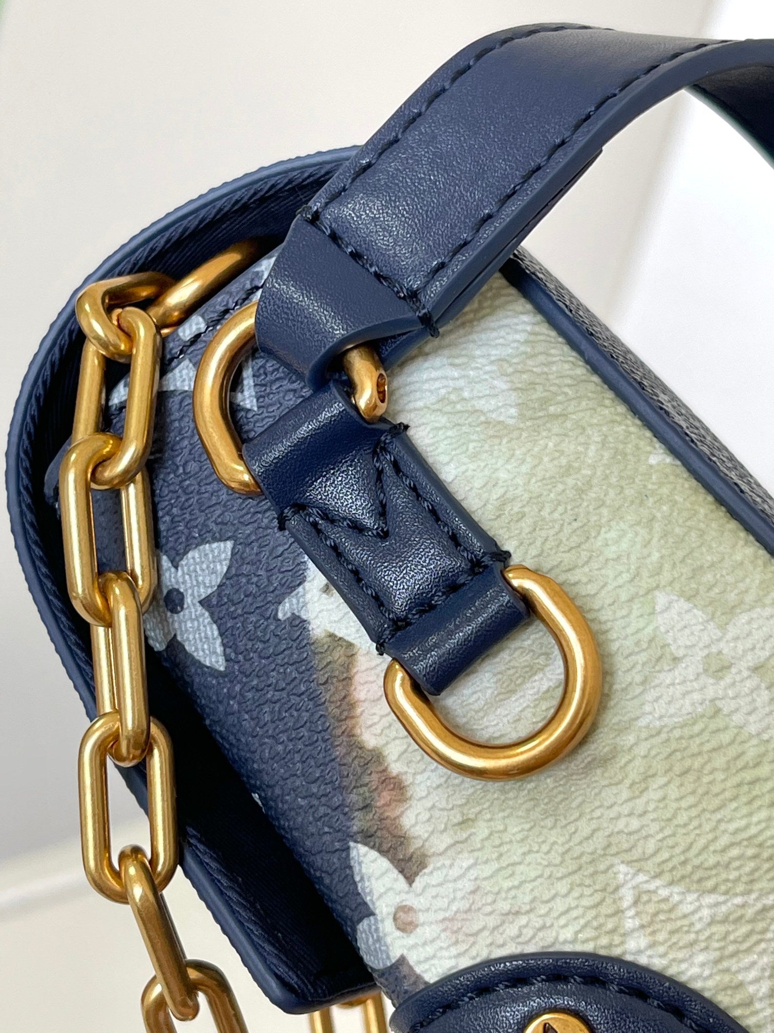Louis Vuitton Monogram Bleached Denim Mini Soft Trunk Bag