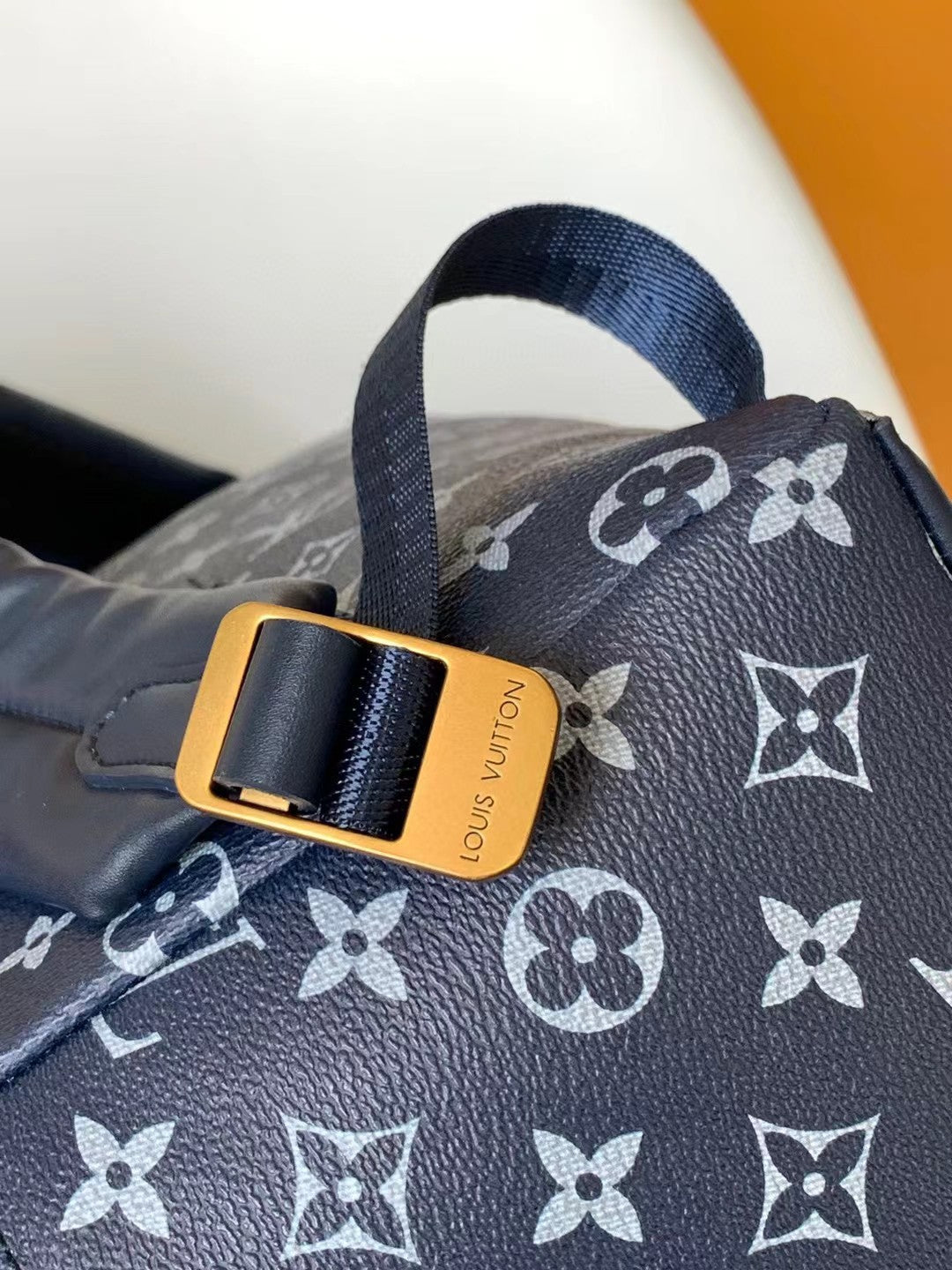 Louis Vuitton Luxury Monogram Backpack with Abstract Watercolor Floral Print