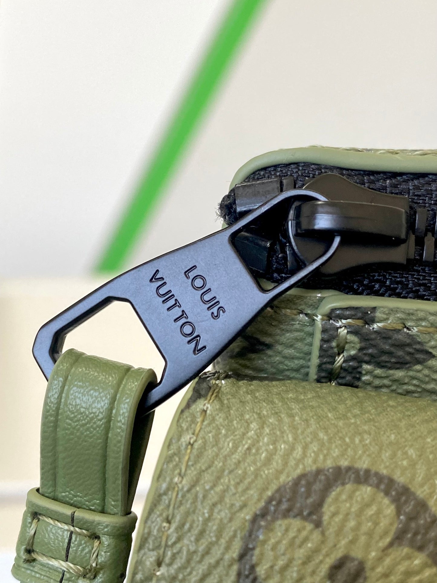 Louis Vuitton Olive Green Monogram Crescent Waist Bag Crossbody Belt Pack