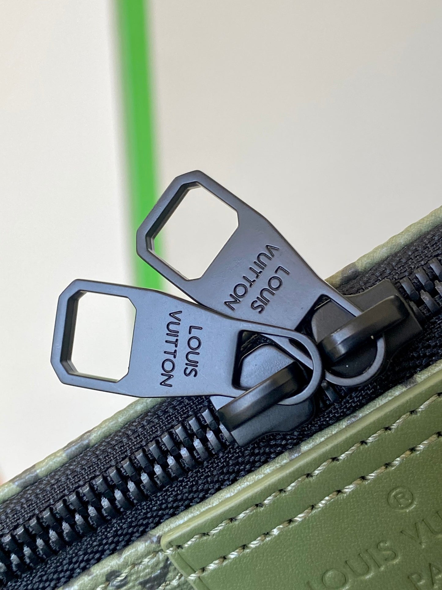 Louis Vuitton Olive Green Monogram Crescent Crossbody Sling Bag with Red Tag