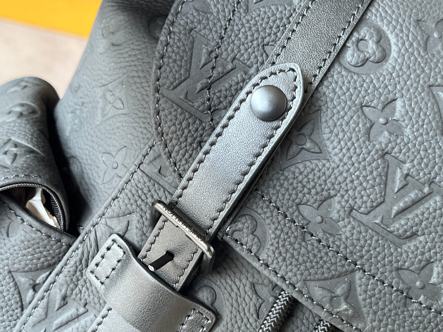 Louis Vuitton Christopher PM Monogram Shadow Leather Backpack - Black/Anthracite