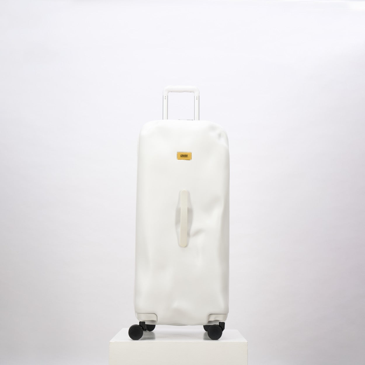 Minimalist White Elastic Suitcase Protective Cover for Travel