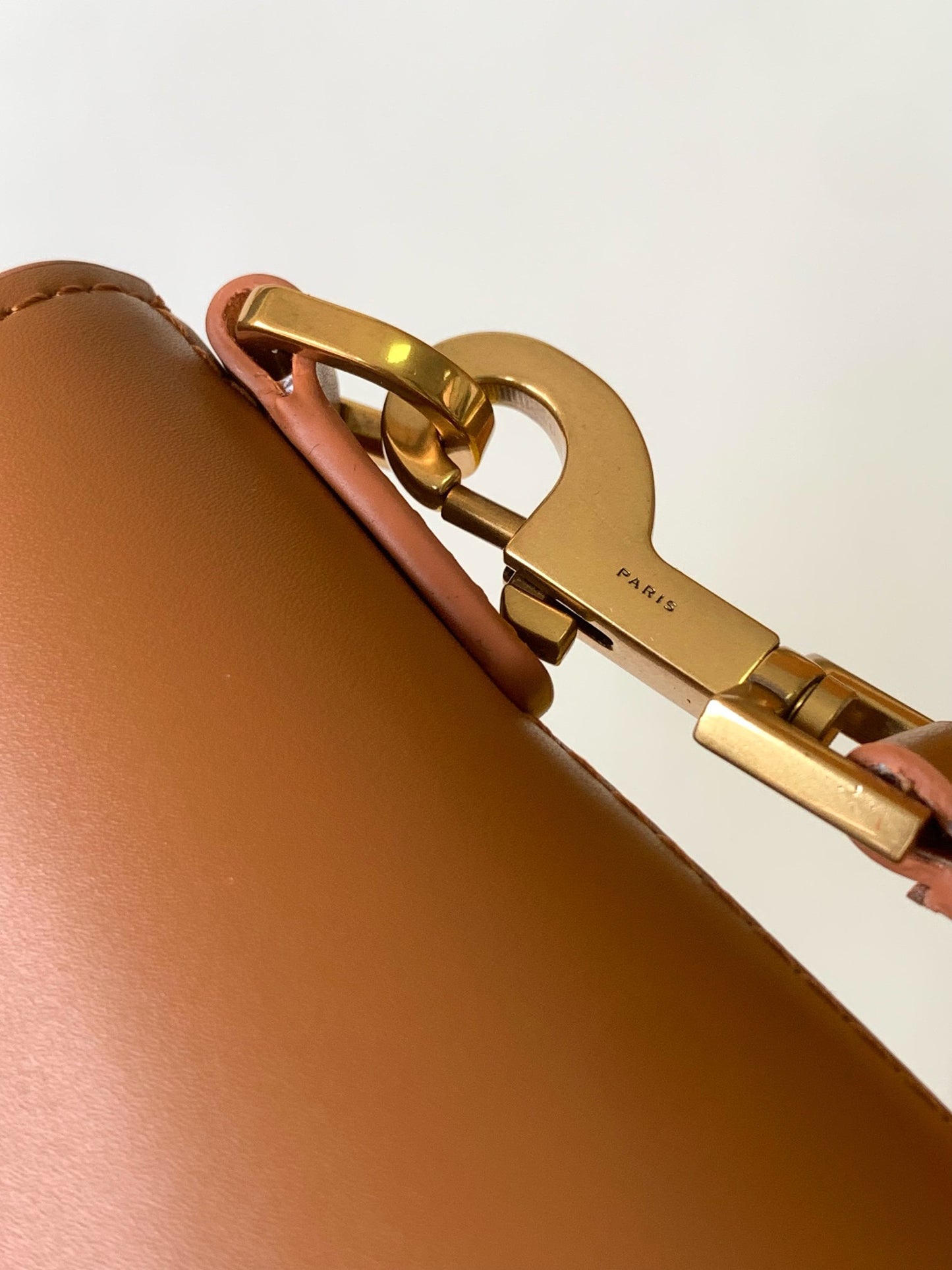 Saint Laurent Toy North/South Leather Shopping Tote - Tan