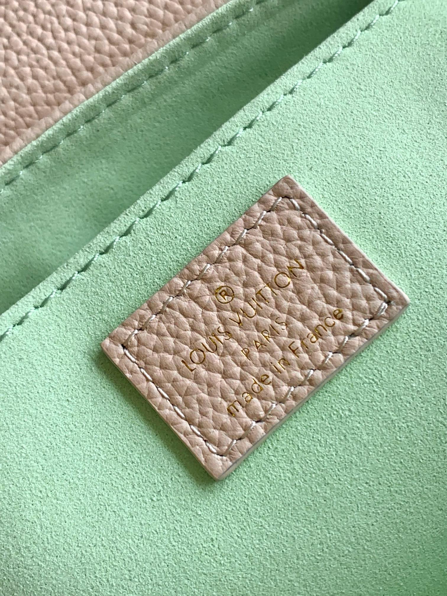 Louis Vuitton Monogram Empreinte Easy Pouch on Strap - Cream &amp; Green
