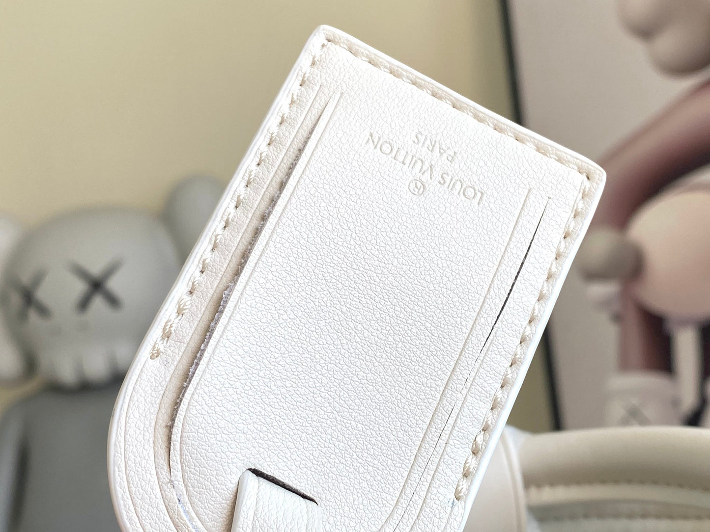Louis Vuitton Luxury White Monogram Travel Duffle Bag with Shoulder Strap