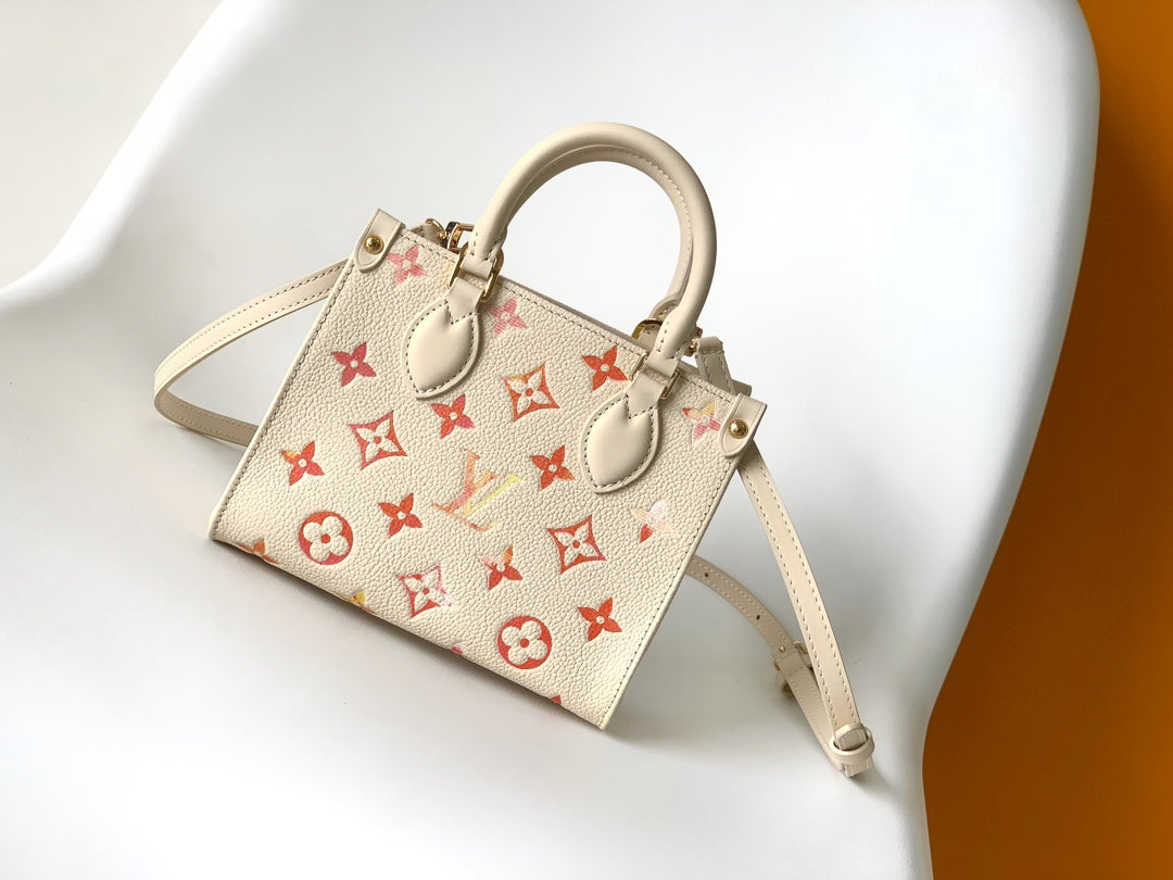 Louis Vuitton Pastel Gradient Monogram Embossed Leather Mini Tote Bag