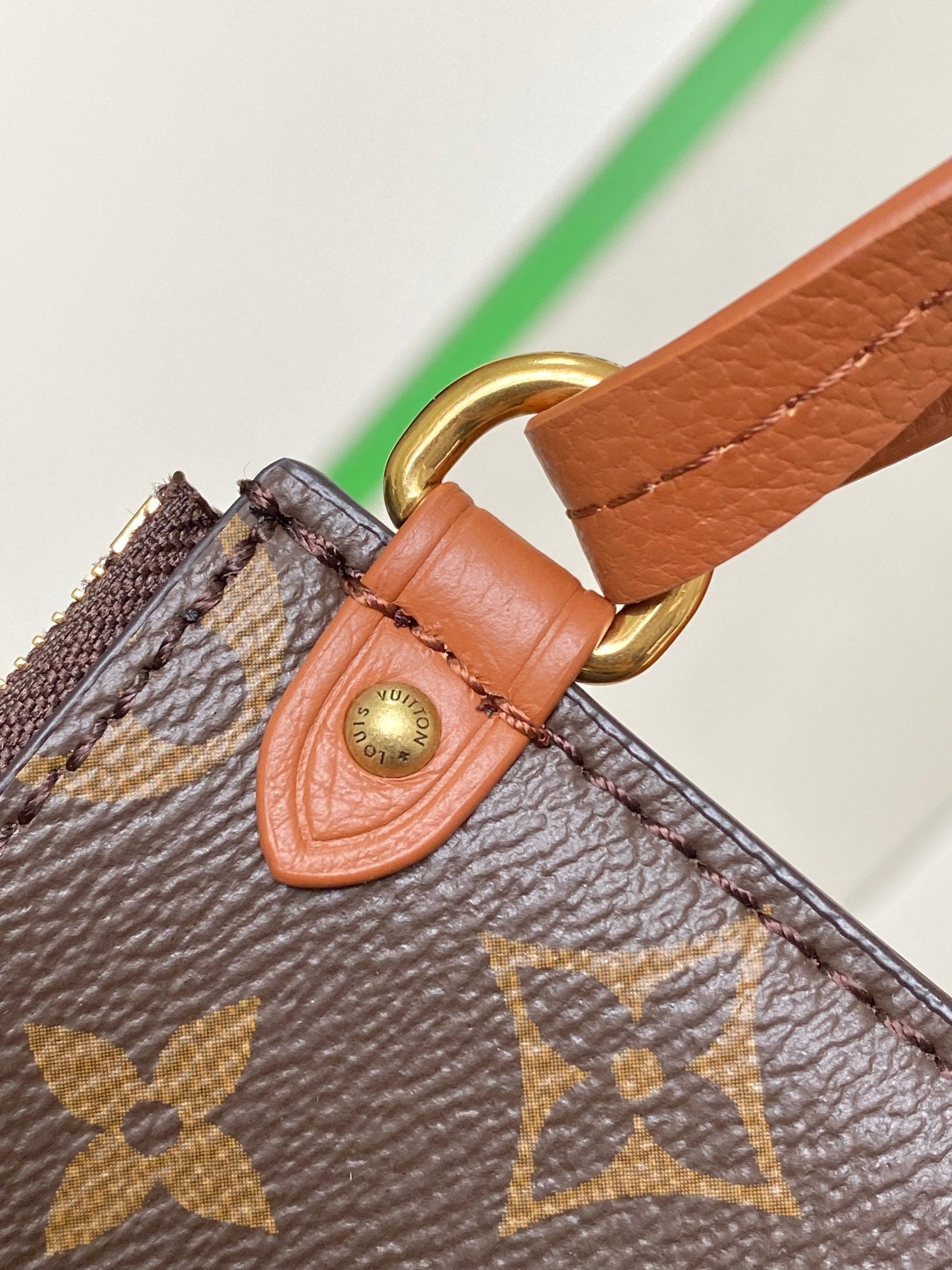 Louis Vuitton Minimalist Cognac Brown Leather Slouchy Hobo Shoulder Bag