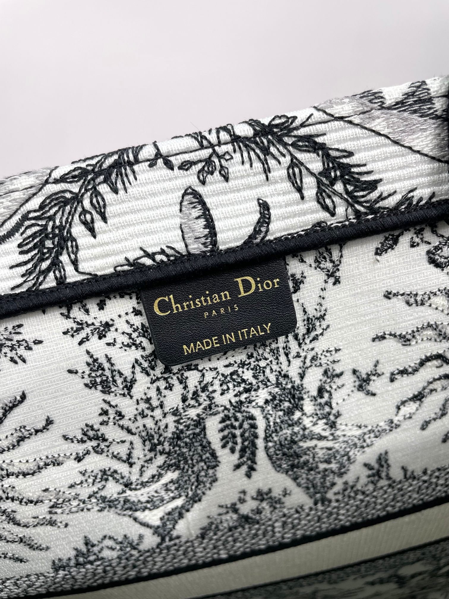 Dior Celestial Sun Embroidered Canvas Tote Bag Large Shoulder Handbag