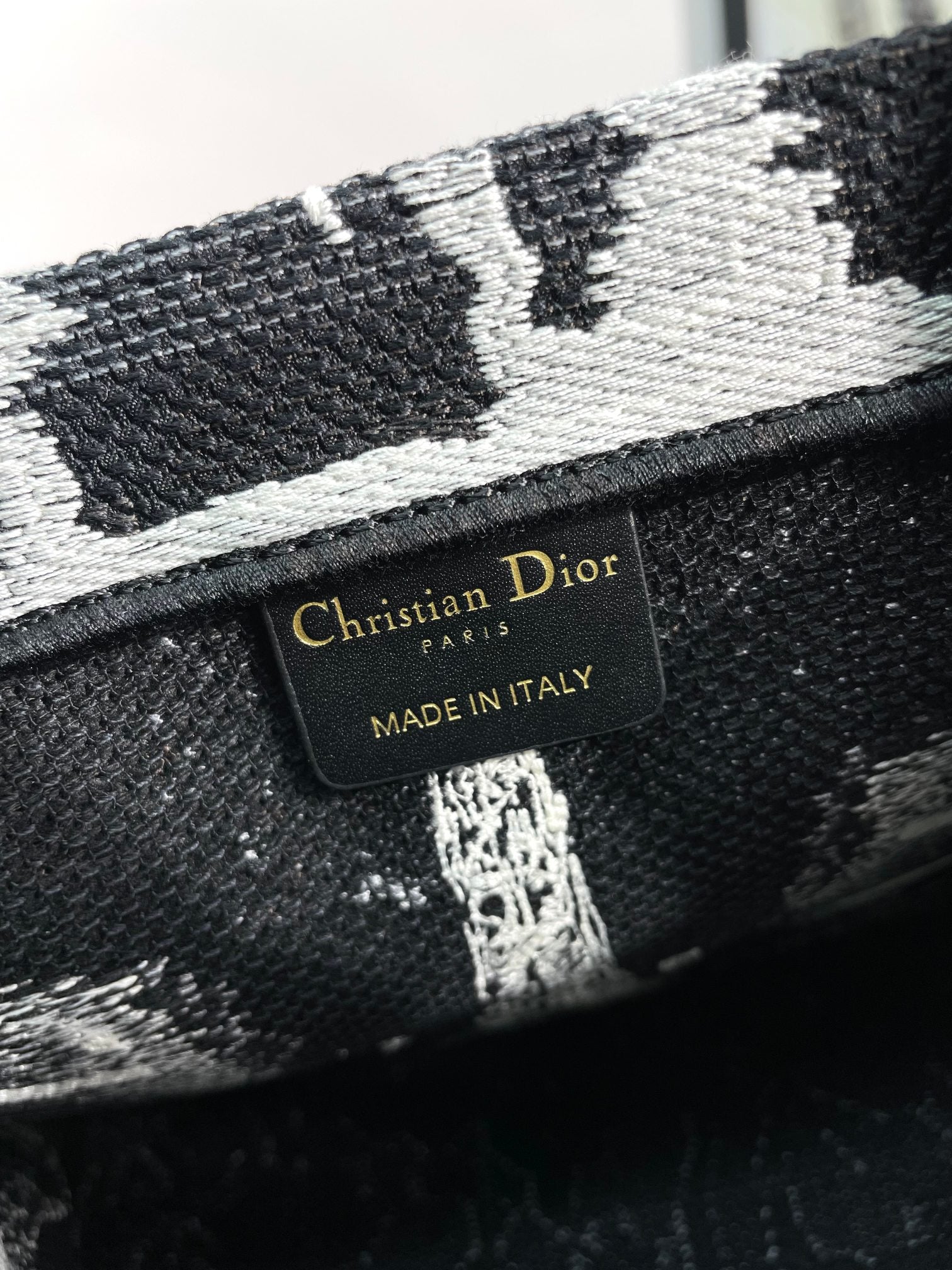 Dior Vintage Embroidered Canvas Paris Landscape Top Handle Tote Bag