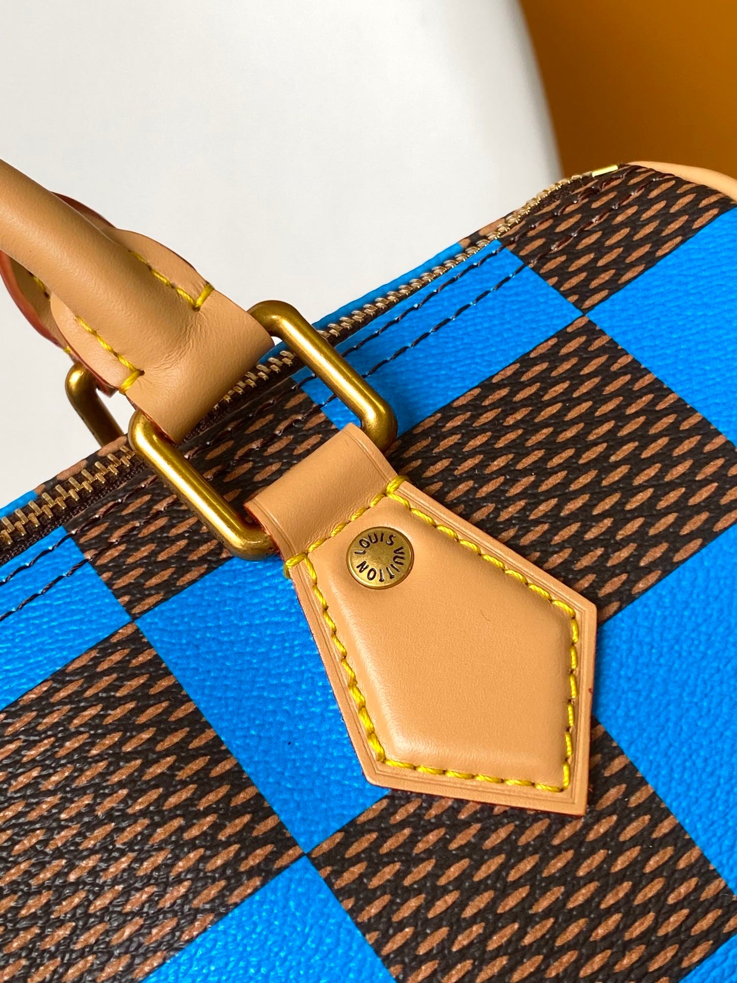 Louis Vuitton Damier Pop Speedy Bandoulière 25 Blue Handbag