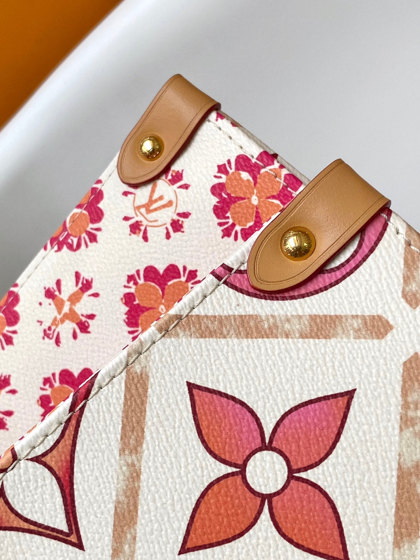 Louis Vuitton Luxury Style Pink Monogram Print Canvas Tote Bag with Top Handles