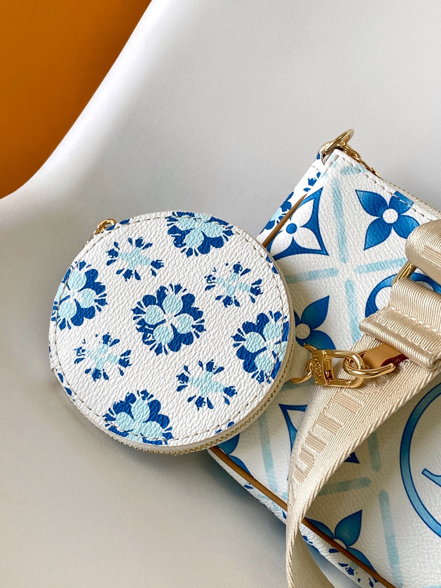 Louis Vuitton Blue Watercolor Monogram Canvas Crossbody Shoulder Bag
