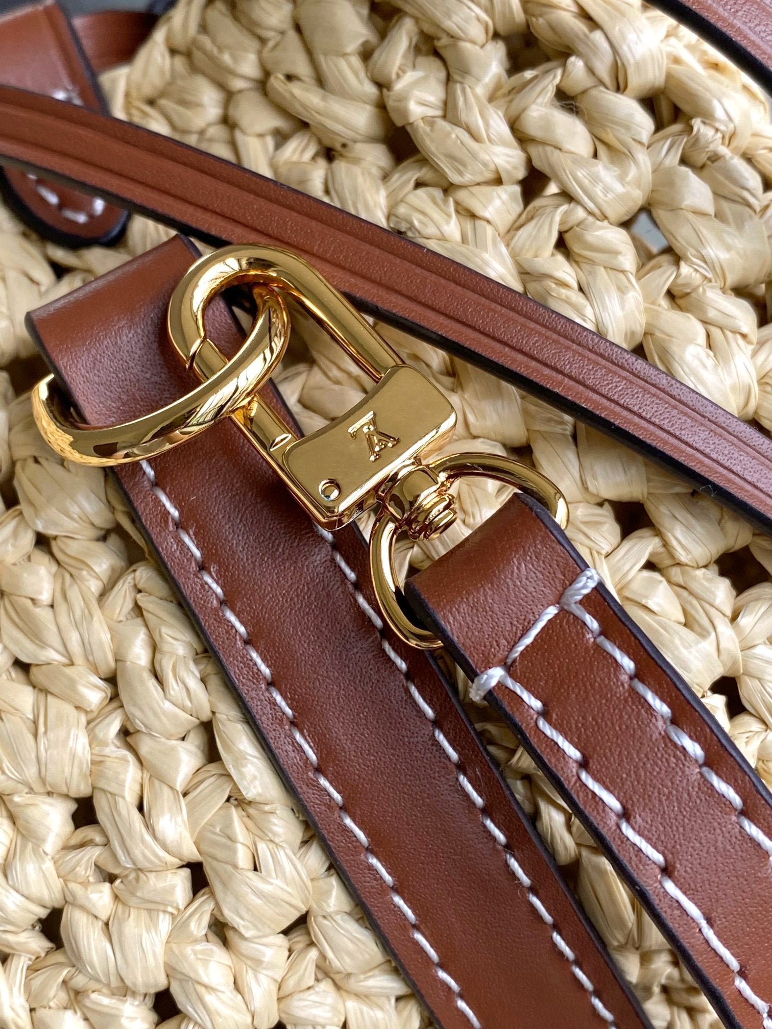 Louis Vuitton Nano Noé Bucket Bag - Raffia & Brown Leather