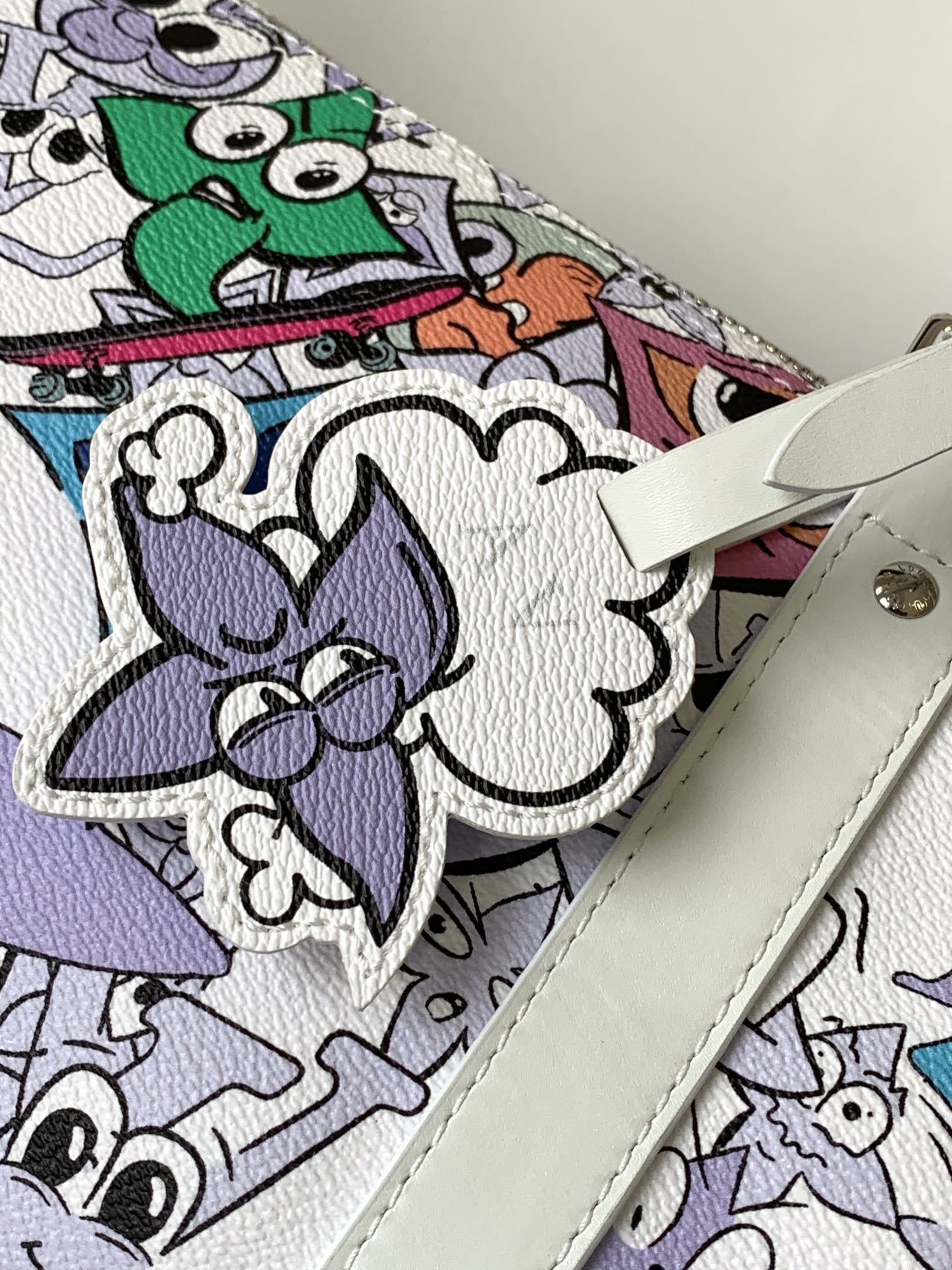 Louis Vuitton Colorful Cartoon Graffiti Print Canvas Weekend Travel Duffle Bag