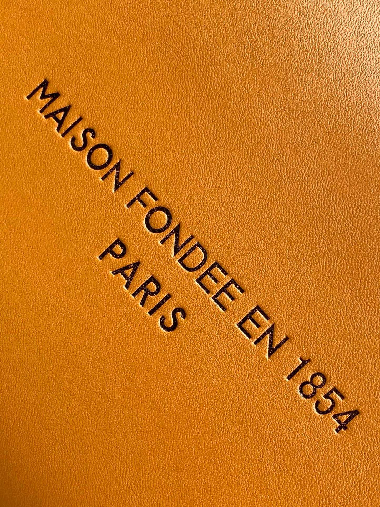 Louis Vuitton Luxury Orange Paper Shopping Bag with Blue Handles