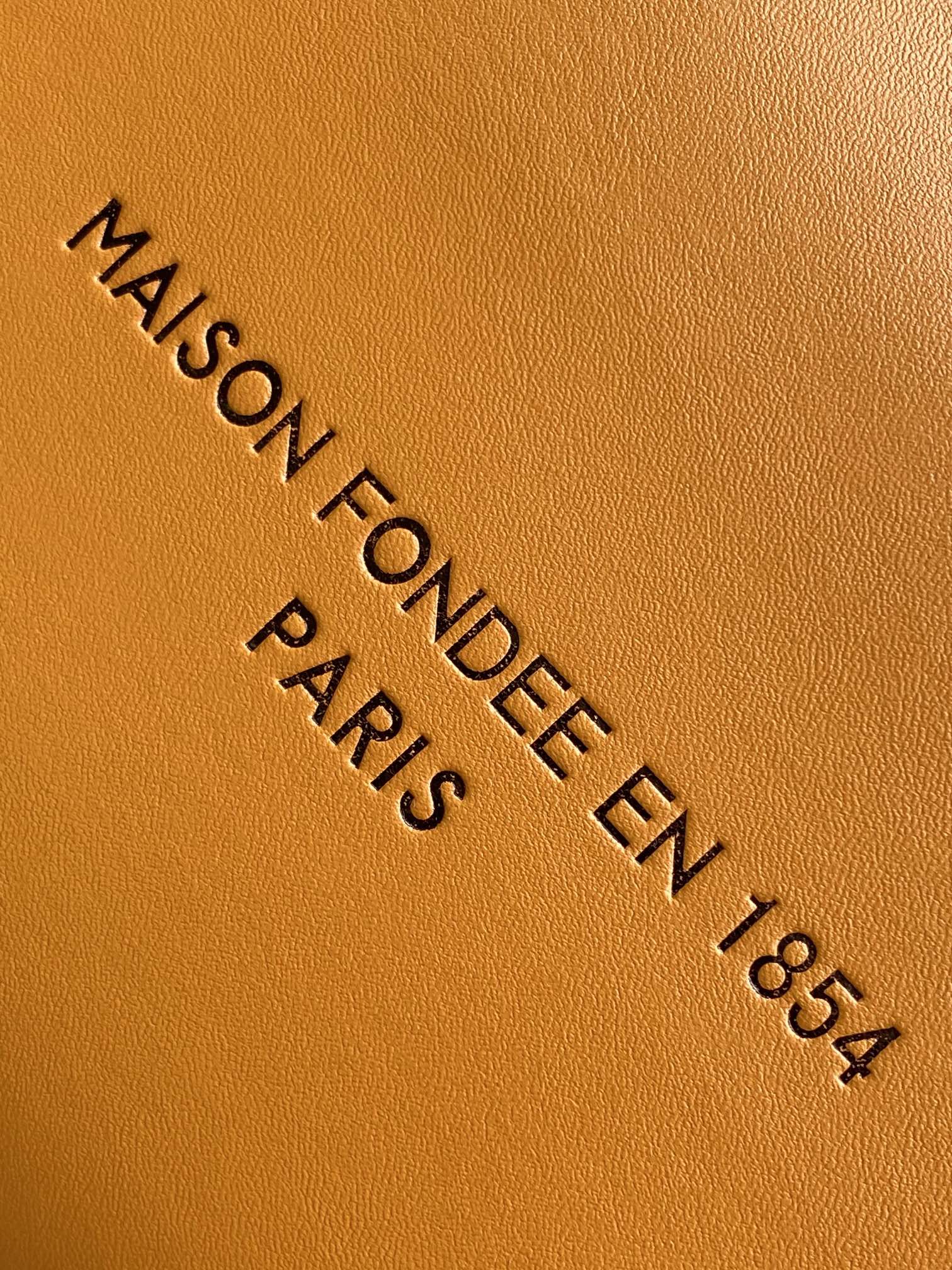 Louis Vuitton Luxury Orange Paper Shopping Bag with Blue Handles