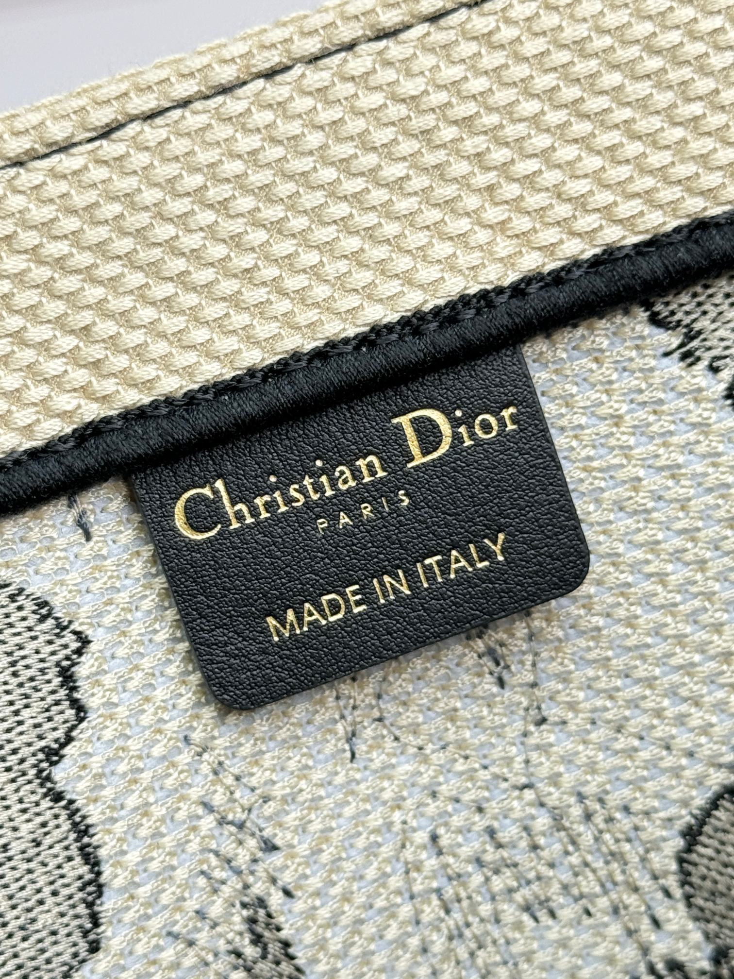 Christian Dior Small Book Tote Floral Print Canvas Bag