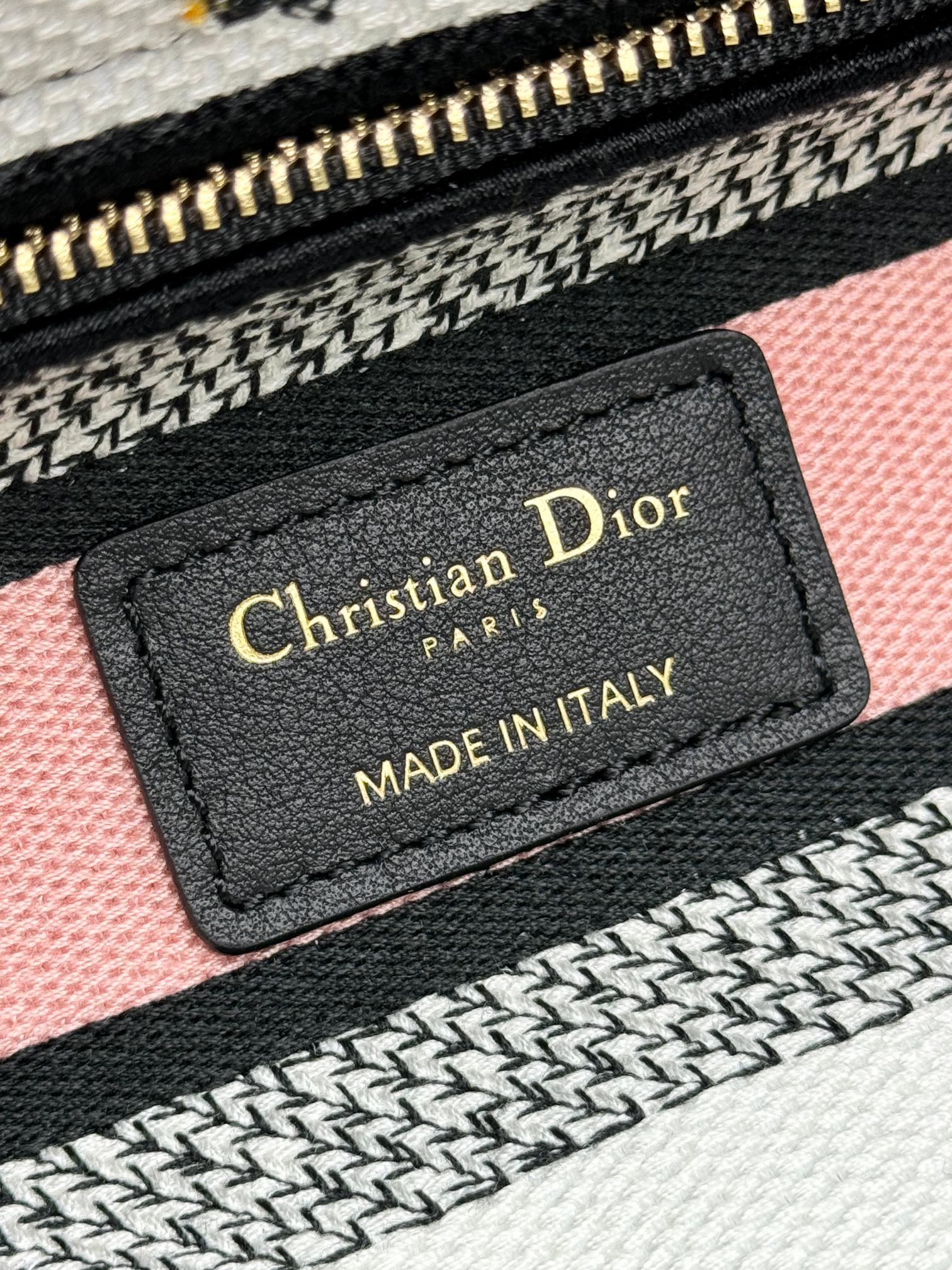 Dior Vintage Floral Embroidered Canvas Handbag with Shoulder Strap