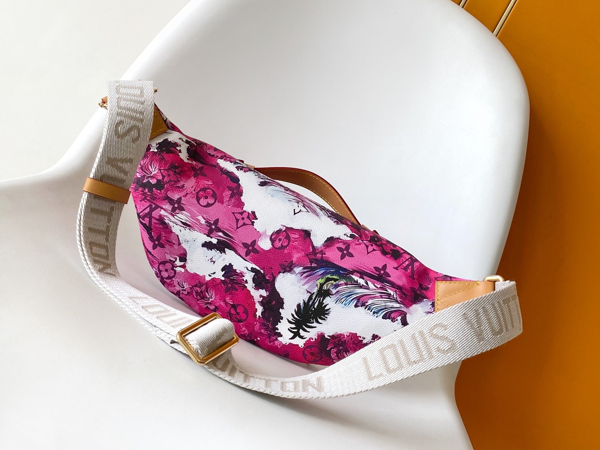Louis Vuitton Tropical Purple Wave Surfer Print Fanny Pack Waist Bag