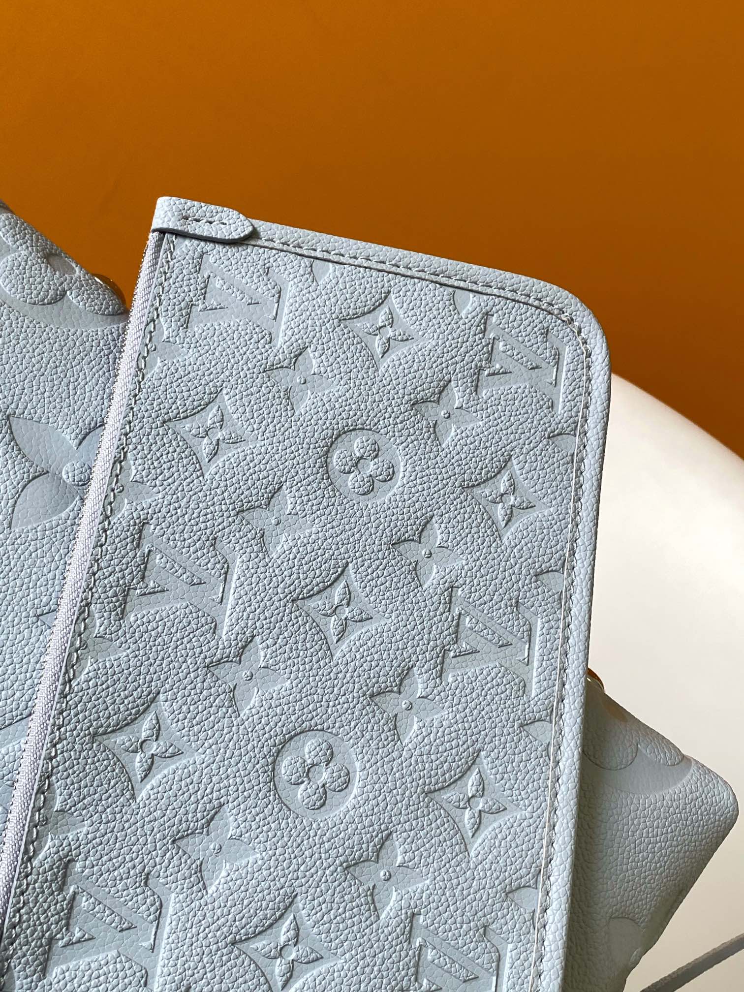 Louis Vuitton Elegant Pastel Blue Quilted Leather Shoulder Bag for Women