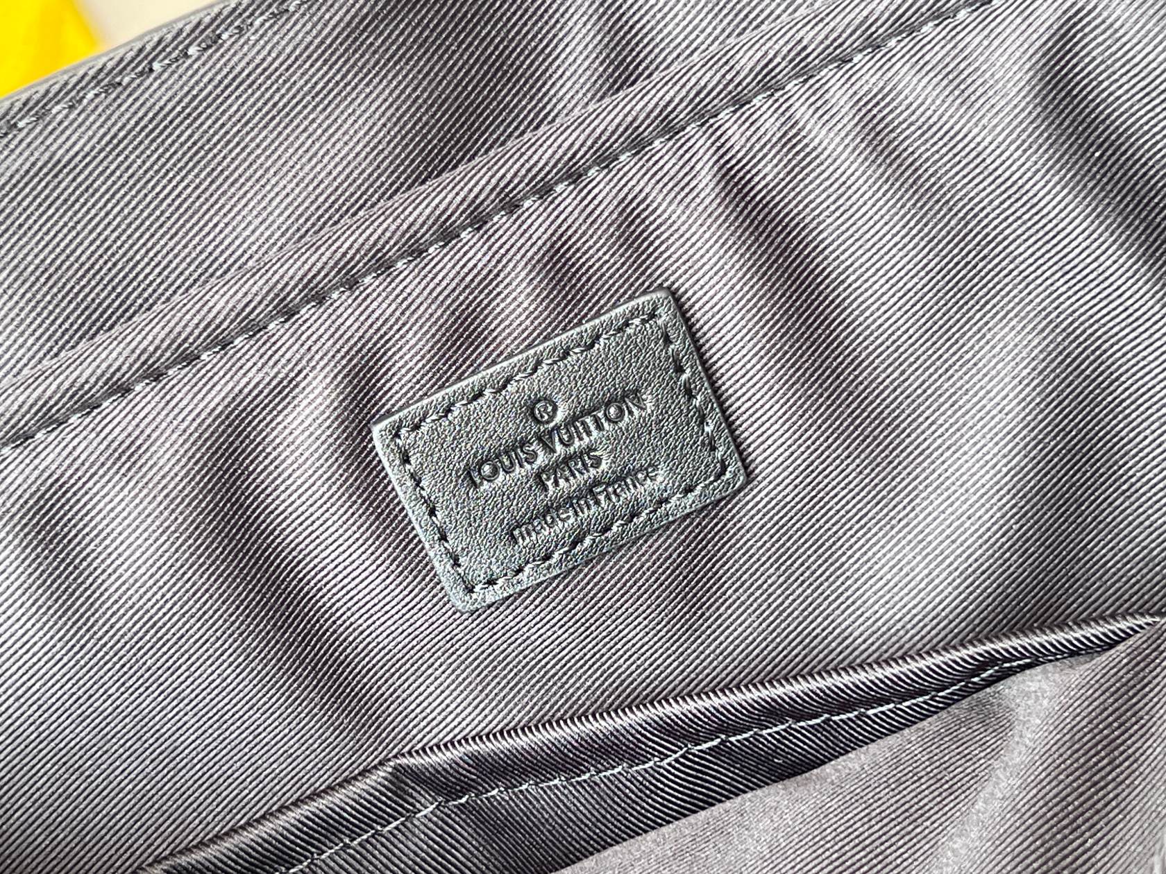 Louis Vuitton S-Lock Messenger Bag - Monogram Shadow Black Leather