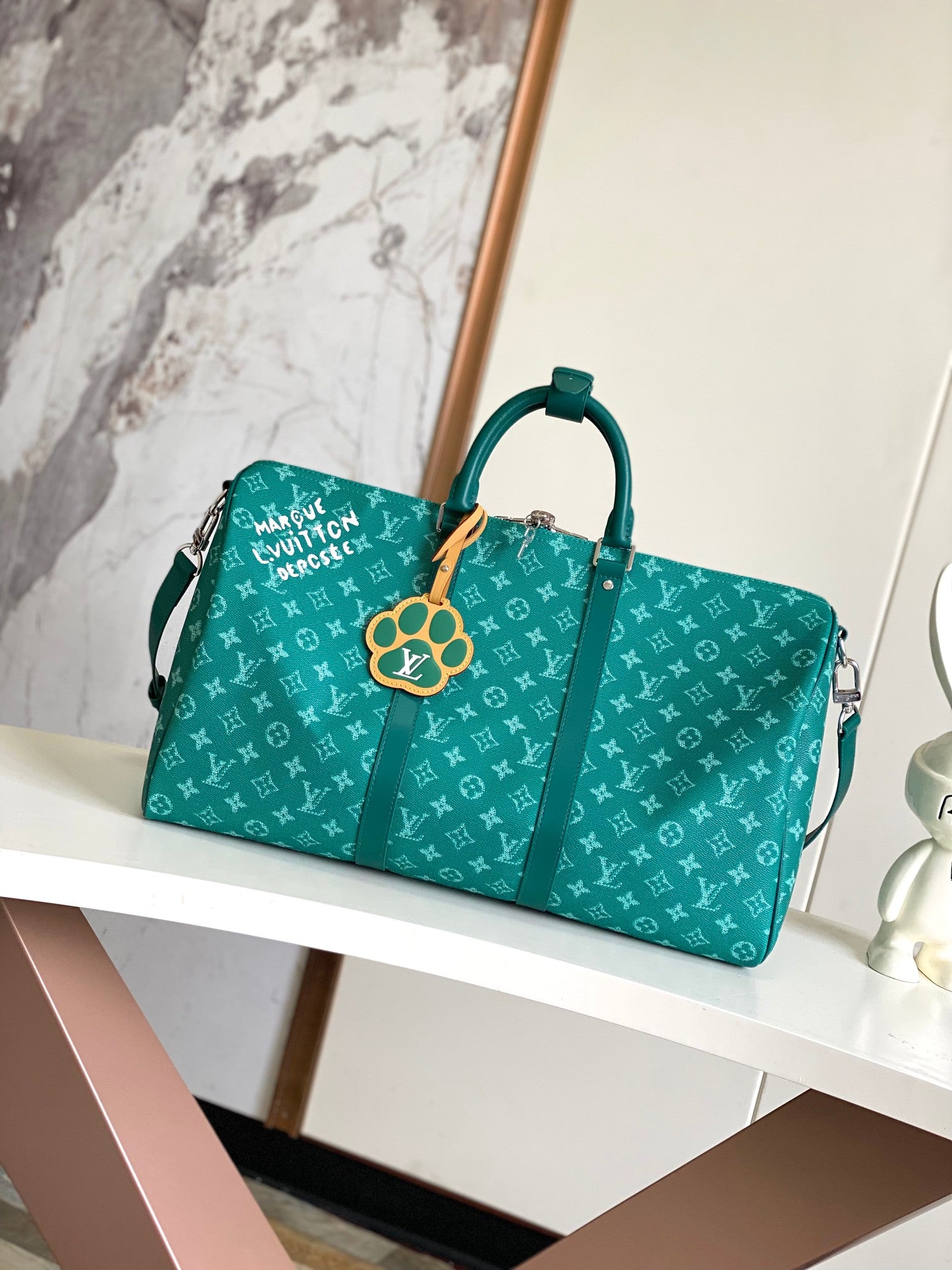 Louis Vuitton Keepall Bandoulière 50 Green Monogram - Pharrell Williams Collection