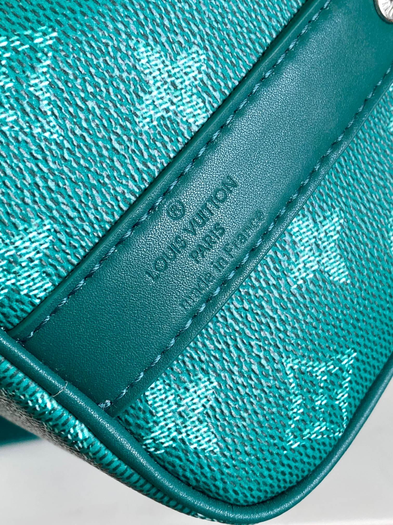 Louis Vuitton Luxury Green Monogram Mini Duffle Bag with Paw Print Charm