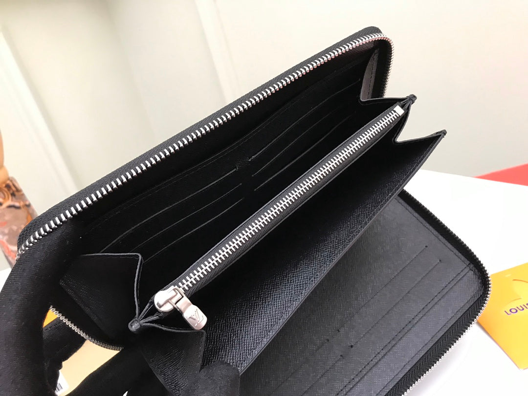 Louis Vuitton Damier Graphite Canvas Zippy XL Wallet - Black/Grey