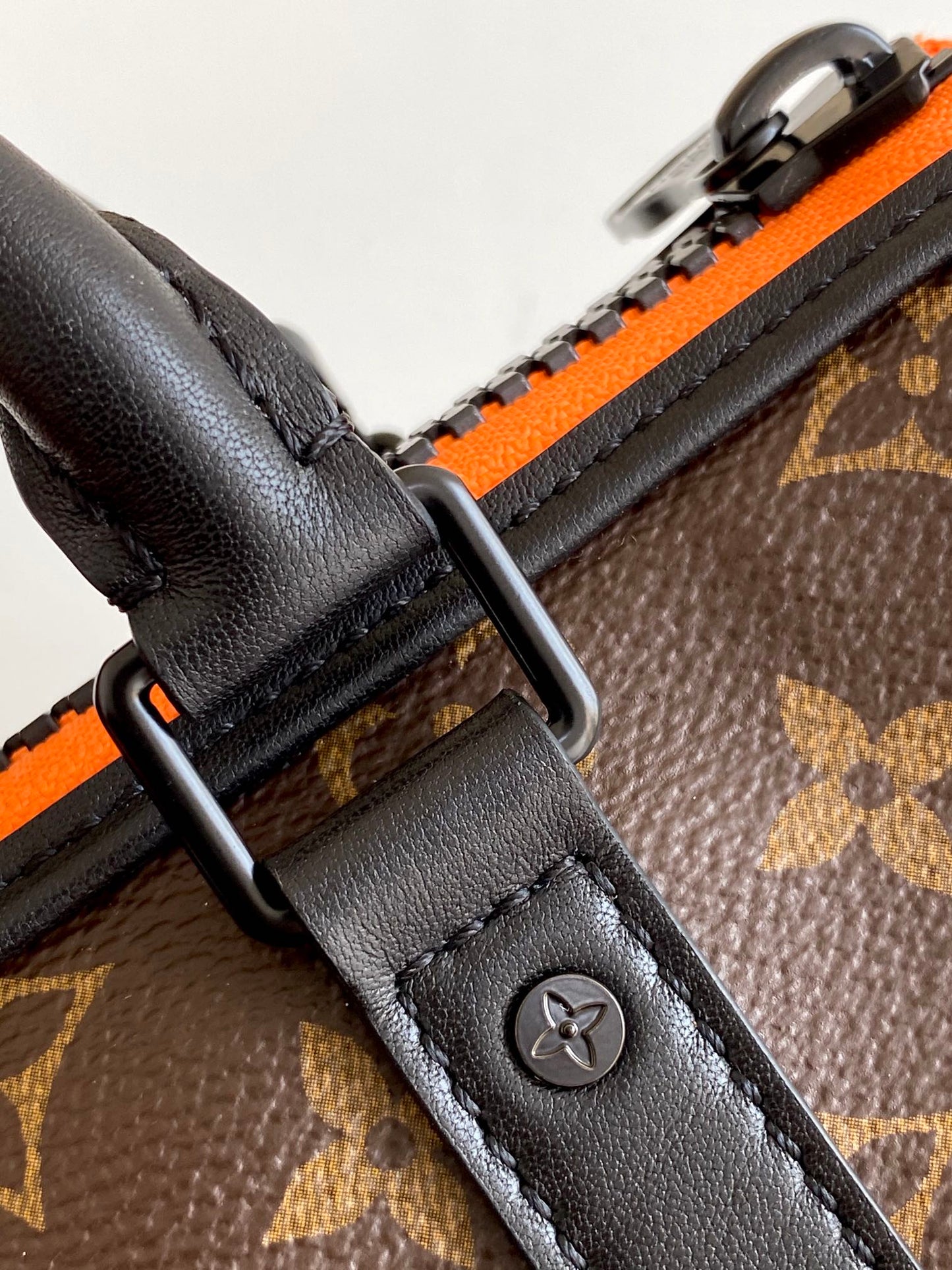 Louis Vuitton Brown Monogram Mini Duffle Crossbody Bag with Knitted Monkey