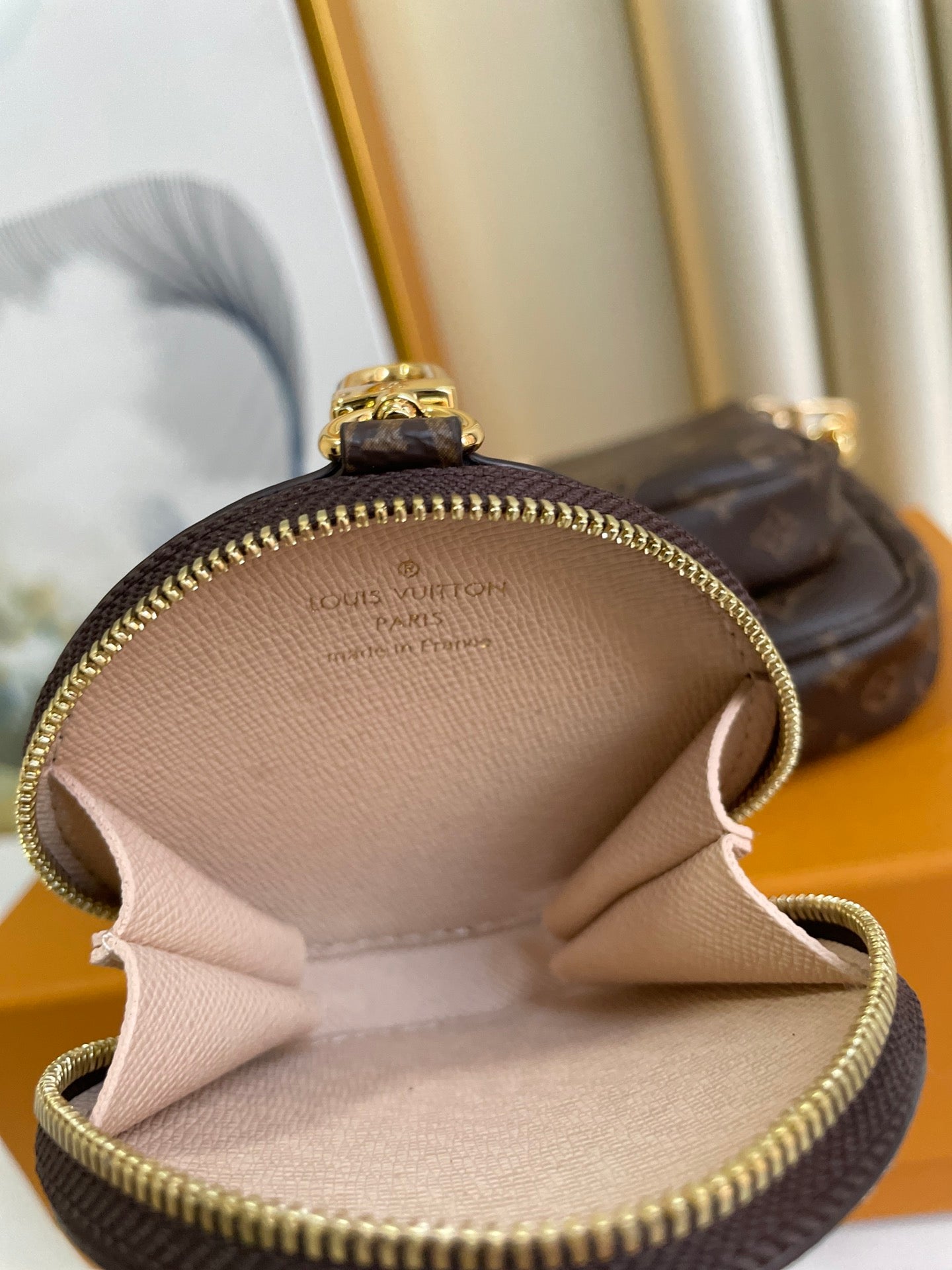 Louis Vuitton Vintage Monogram 3-in-1 Crossbody Bag with Gold Chain and Coin Purse