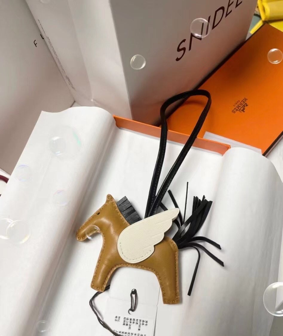 Hermès Rodeo Pegasus Bag Charm - Leather Horse with Wings Bag Accessory