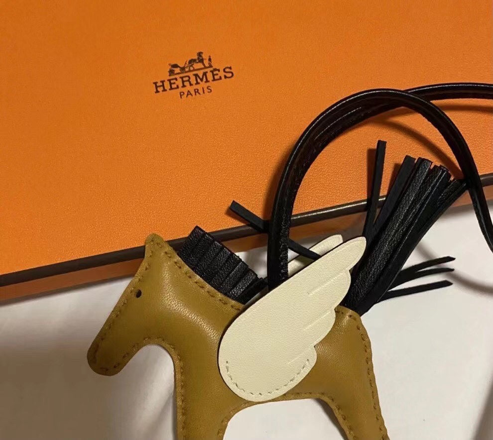 Hermès Rodeo Pegasus Bag Charm - Leather Horse with Wings Bag Accessory