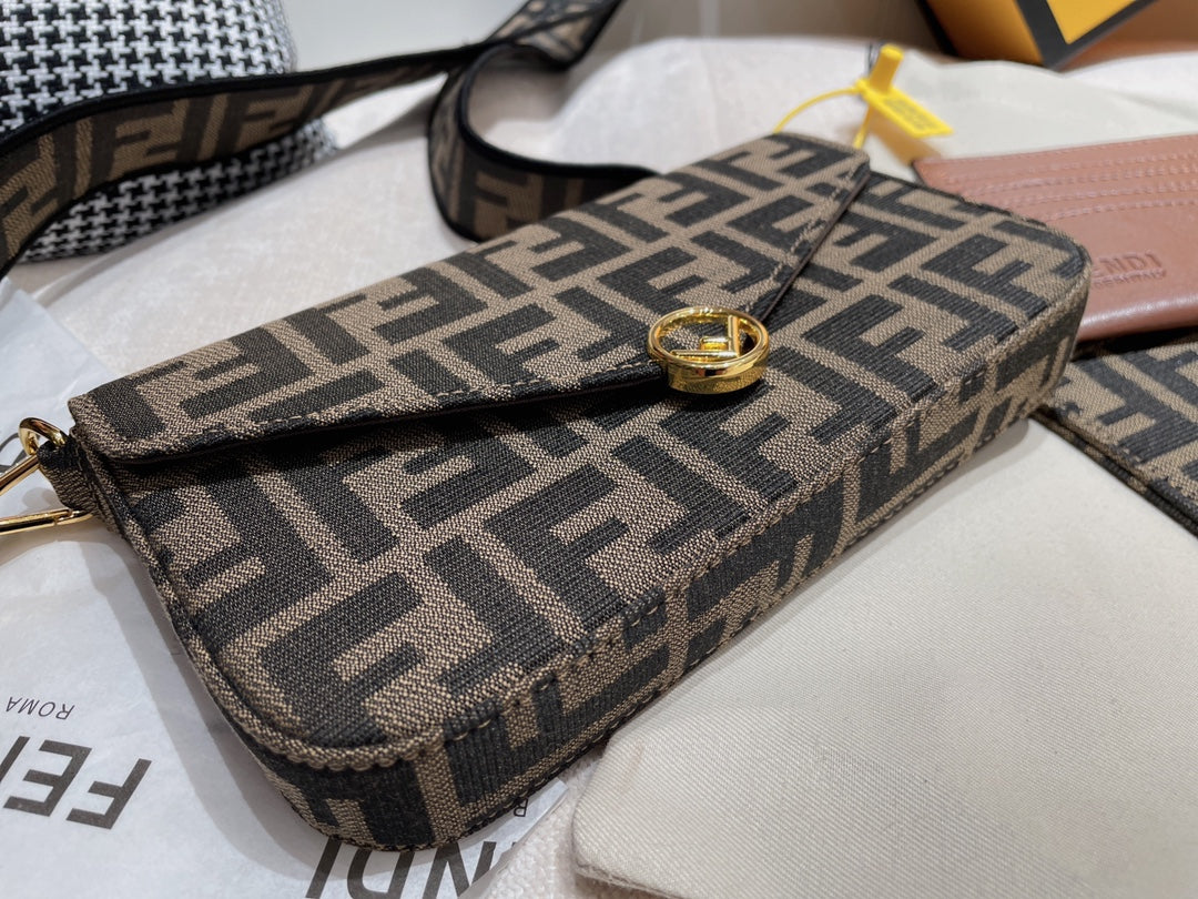 Fendi Monogram Canvas and Embossed Leather Handbag and Wallet Collection