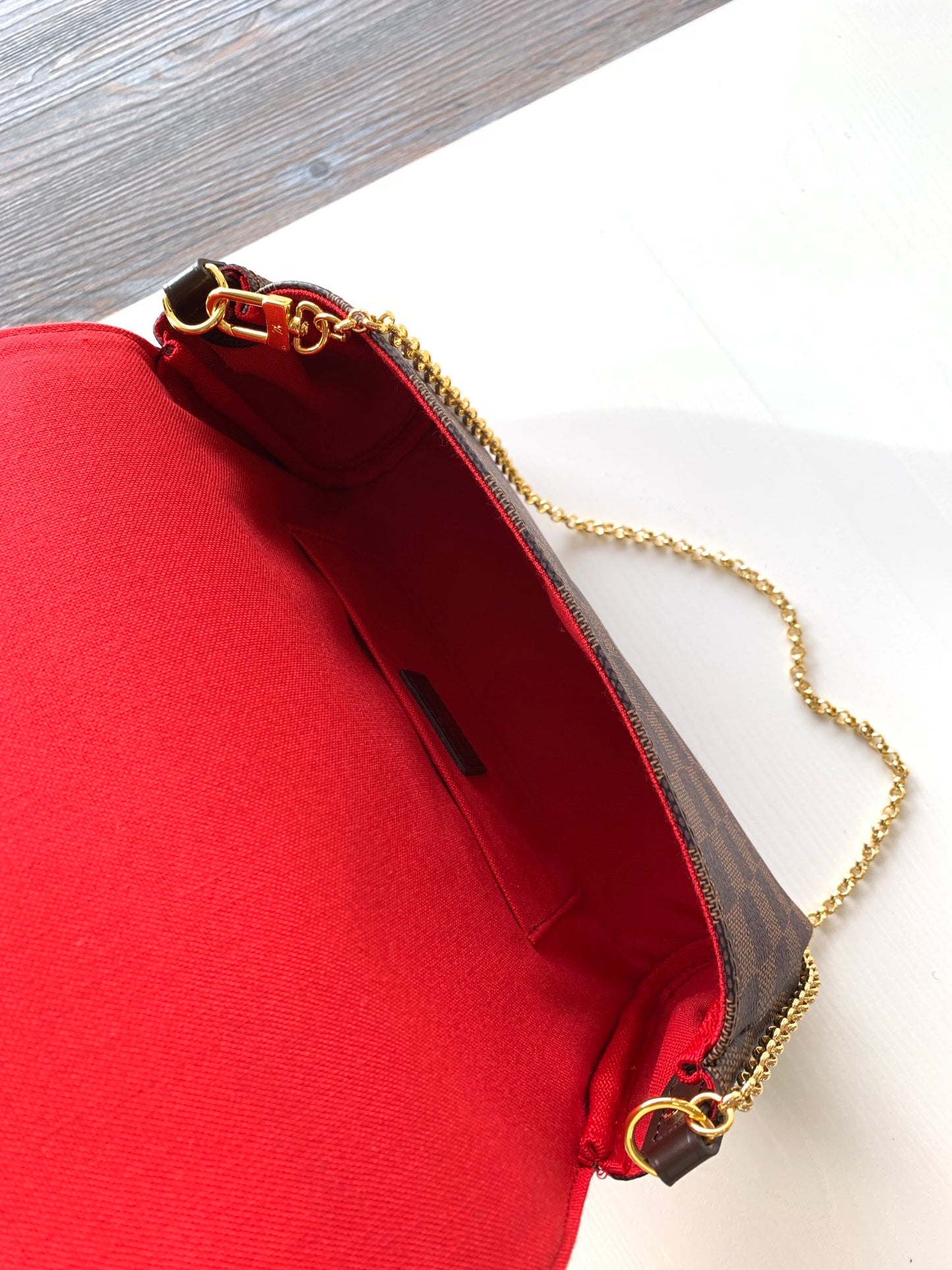 Louis Vuitton Favorite MM Damier Ebene Crossbody Bag