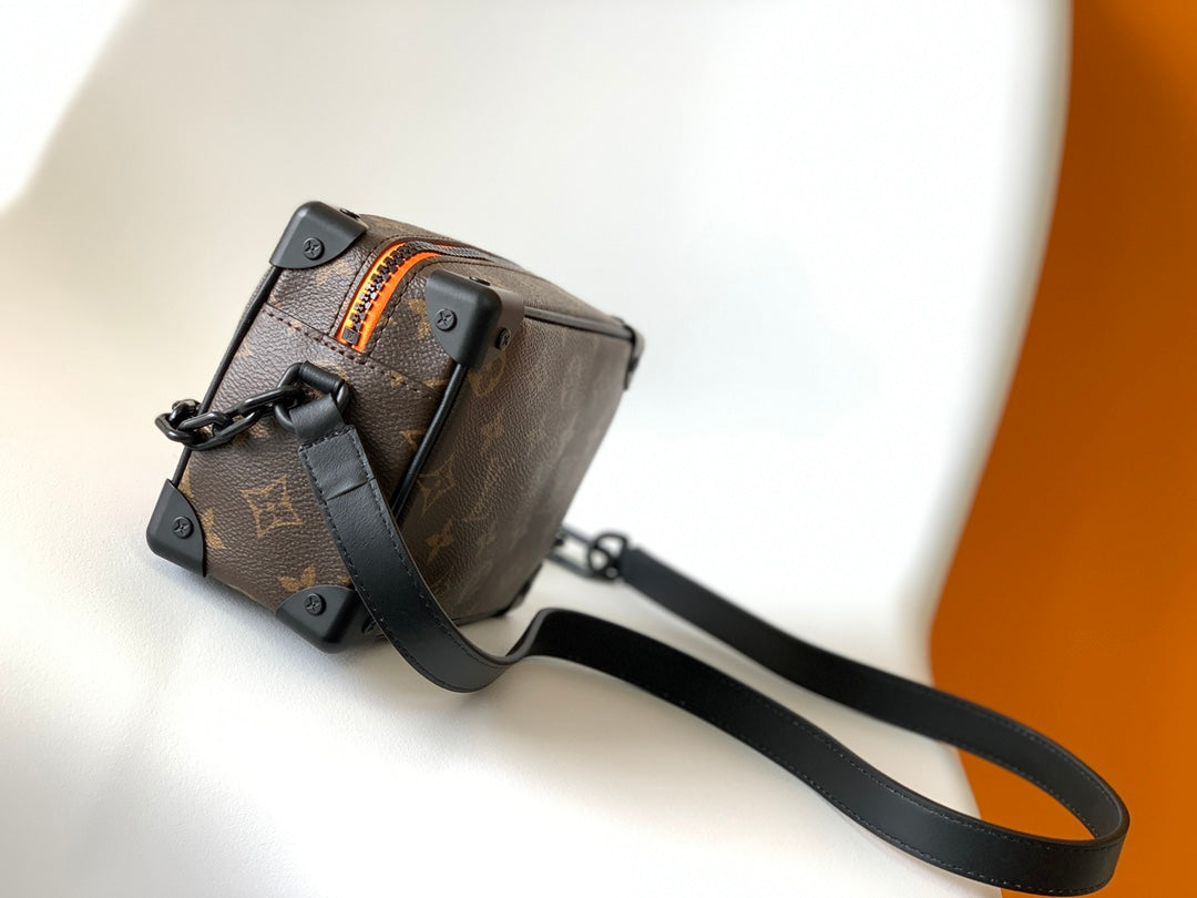 Louis Vuitton Monogram Box Crossbody Bag with Cartoon Character and Chain