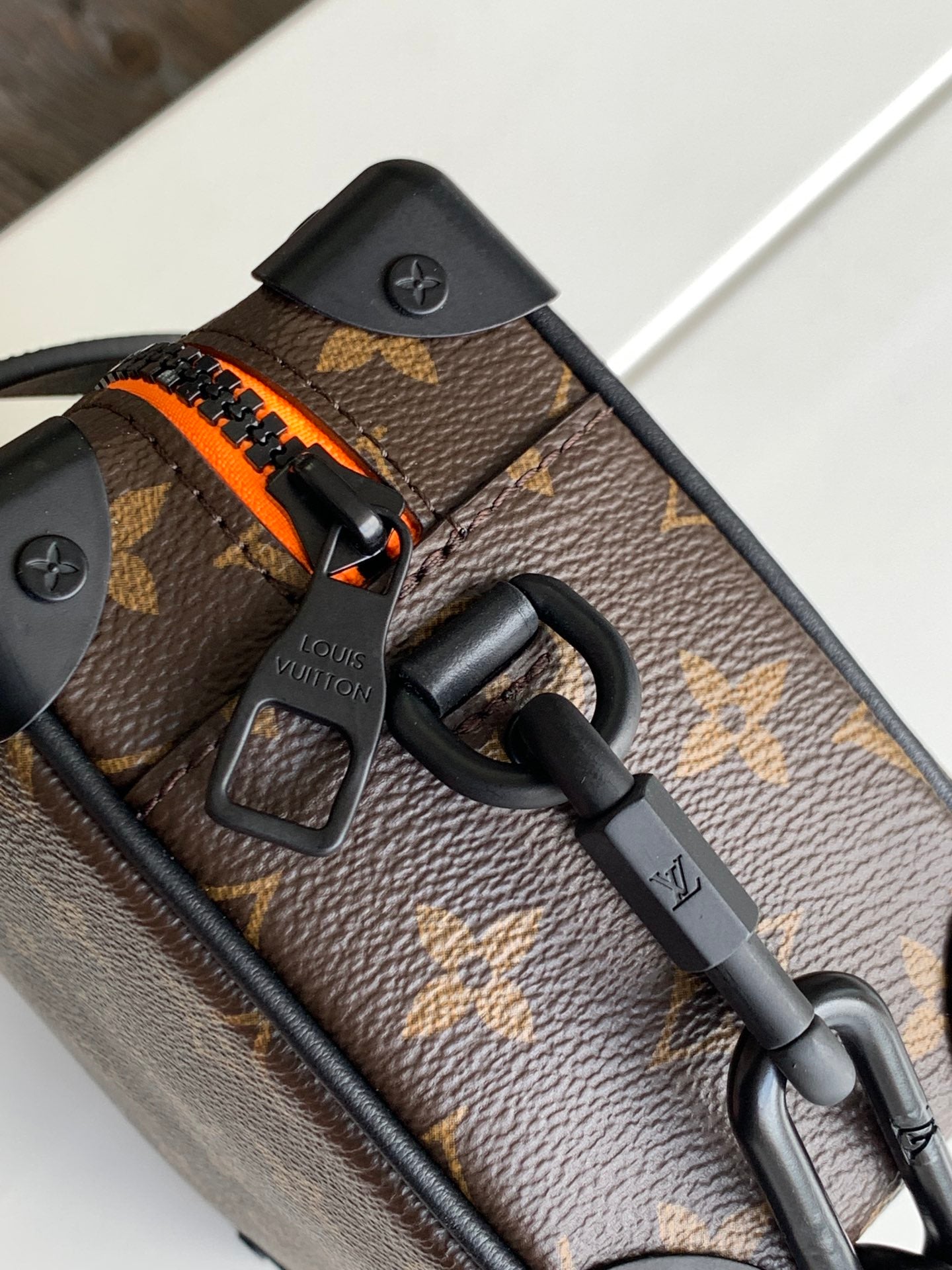 Louis Vuitton Monogram Box Crossbody Bag with Cartoon Character and Chain
