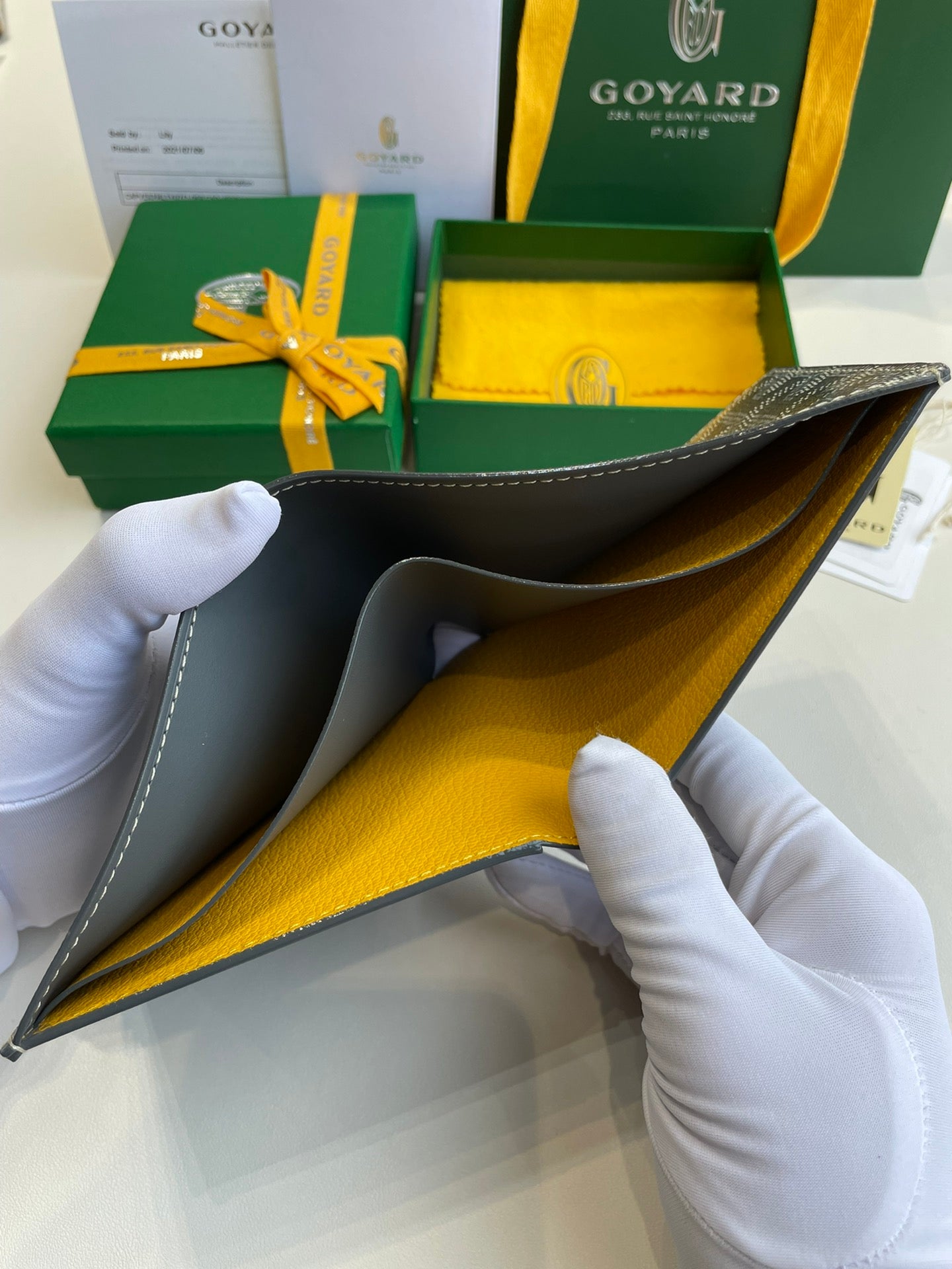 Gogy Luxury Black Chevron Pattern Canvas Men's Bifold Wallet